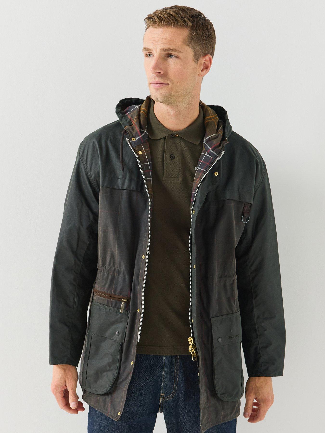 Barbour Icons Classic Tartan Durham Wax Jacket - Green
