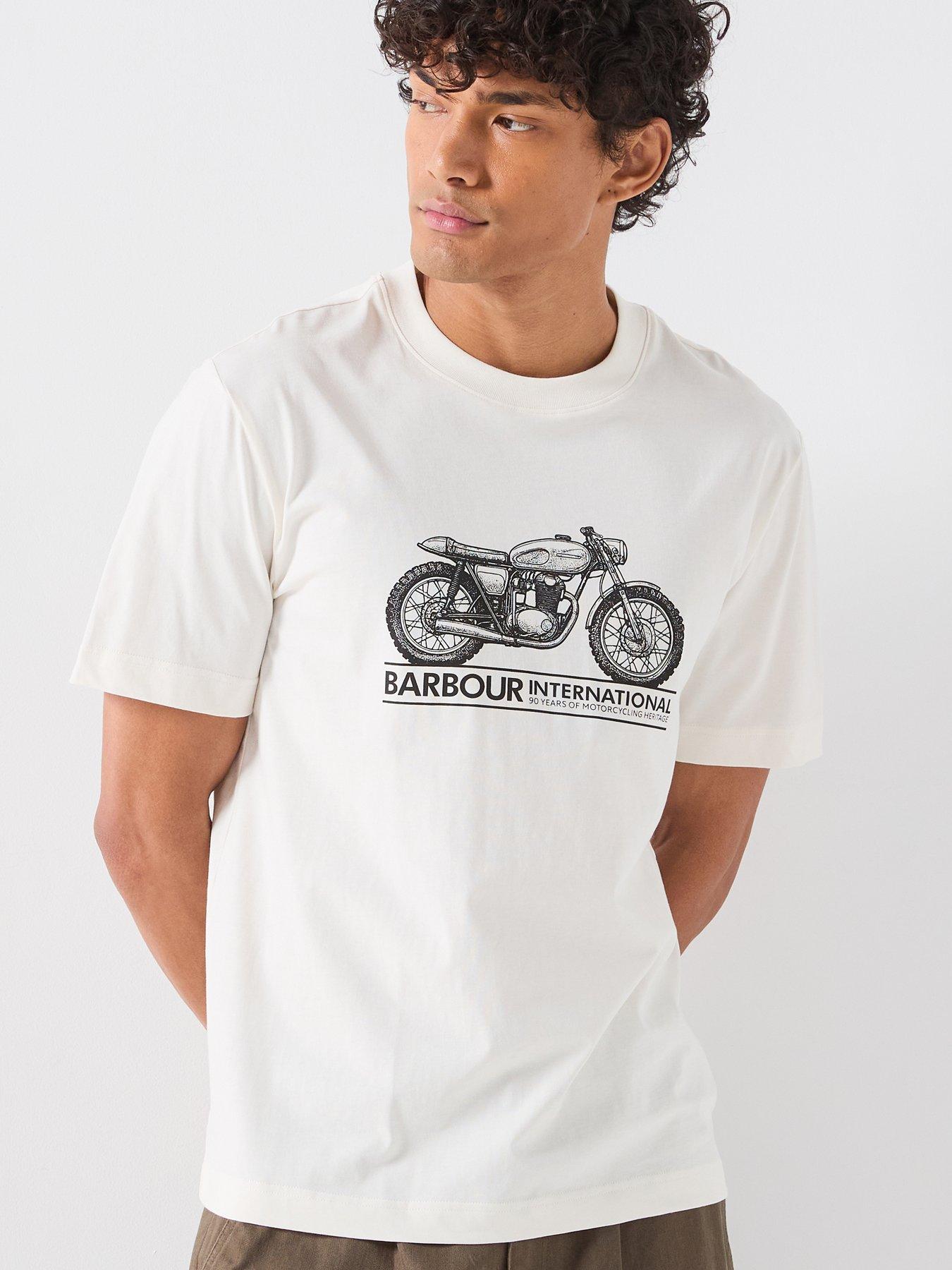 Barbour International International Triton Relaxed T-Shirt, White, Size M, Men