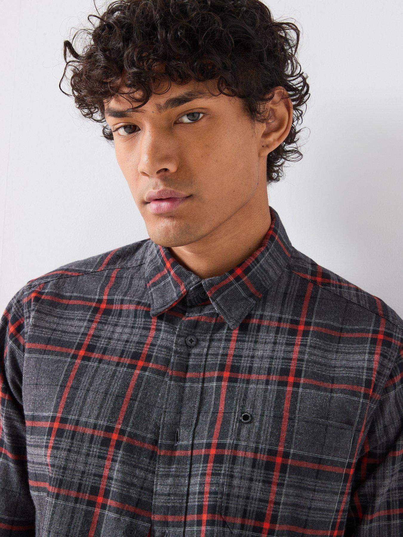Image 4 of 6 of Barbour International Boothe Checked Shirt - Black