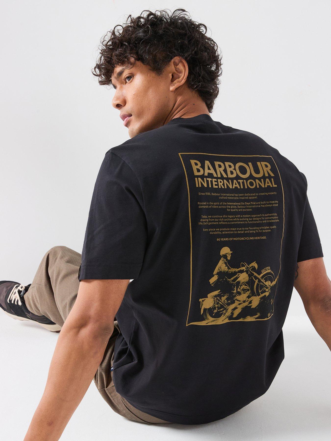 Barbour International International 90Th Anniversary Graphic Relaxed T-Shirt - Black