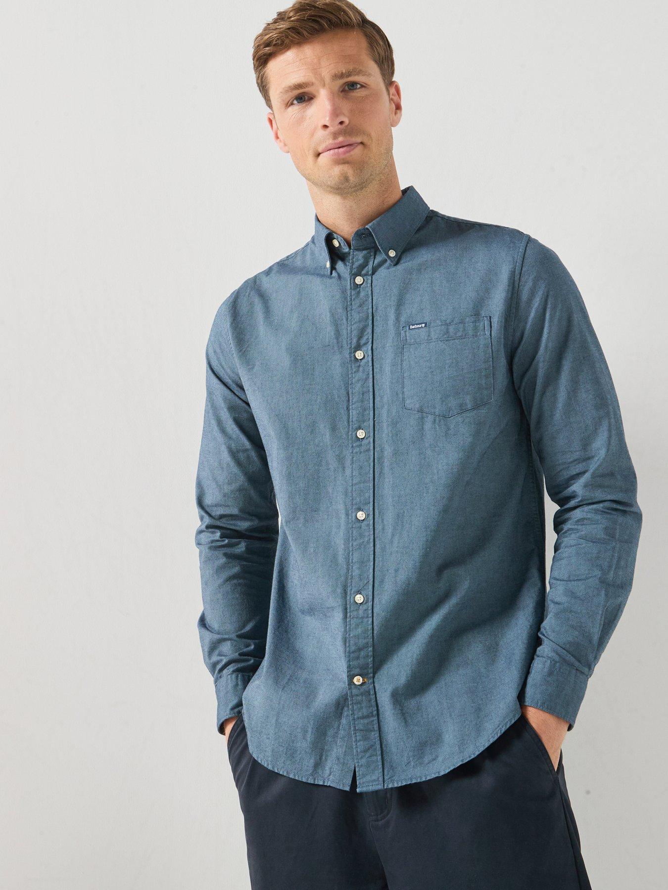 Barbour Marsden Tailored Oxford Shirt, Blue, Size Xl, Men