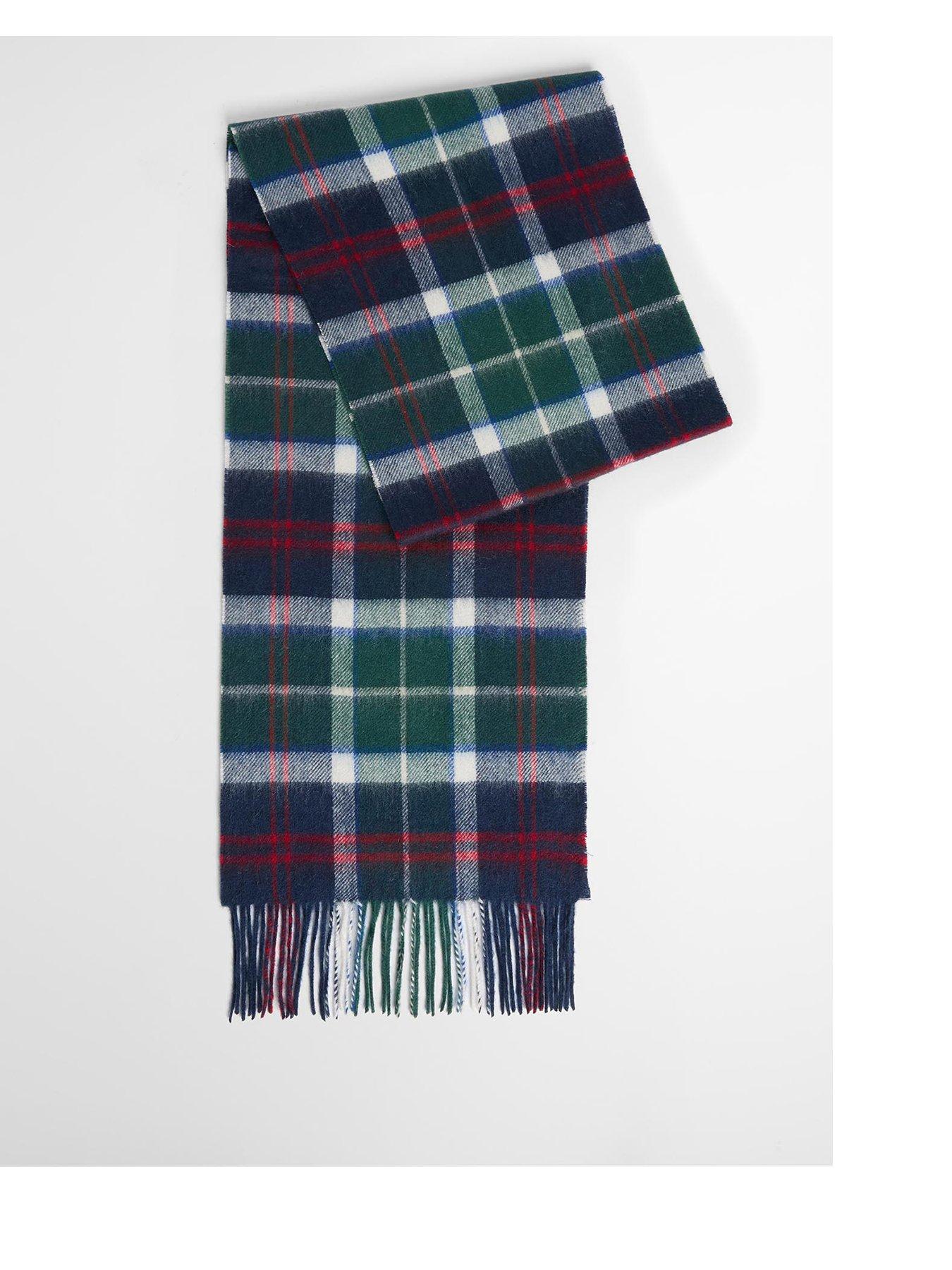 Barbour Tartan Wool / Cashmere Scarf - Evergreen Tartn - Image 3