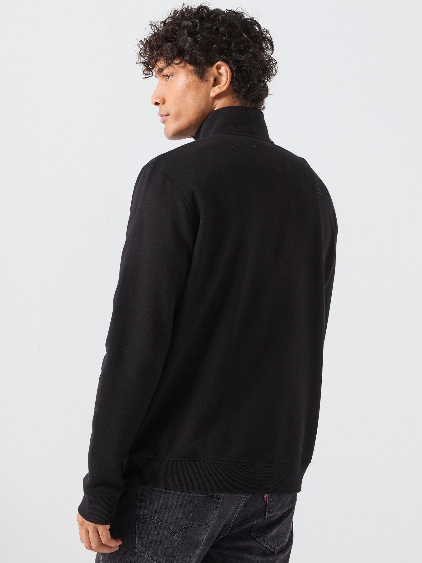 Image 2 of 6 of Barbour International International Essential 1/4 Zip Sweat - Black