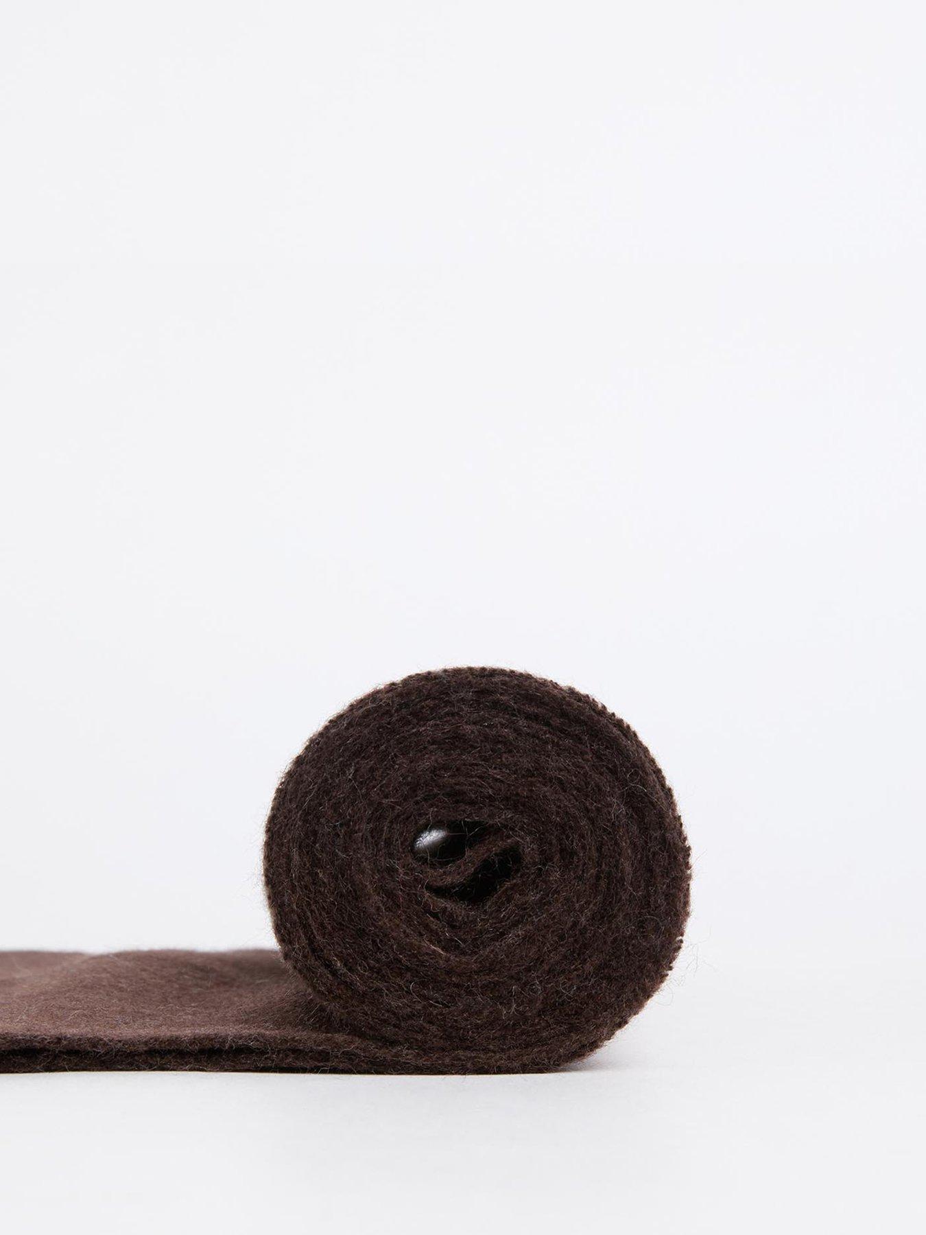 Image 3 of 3 of Barbour Plain Lambswool Scarf - Brown