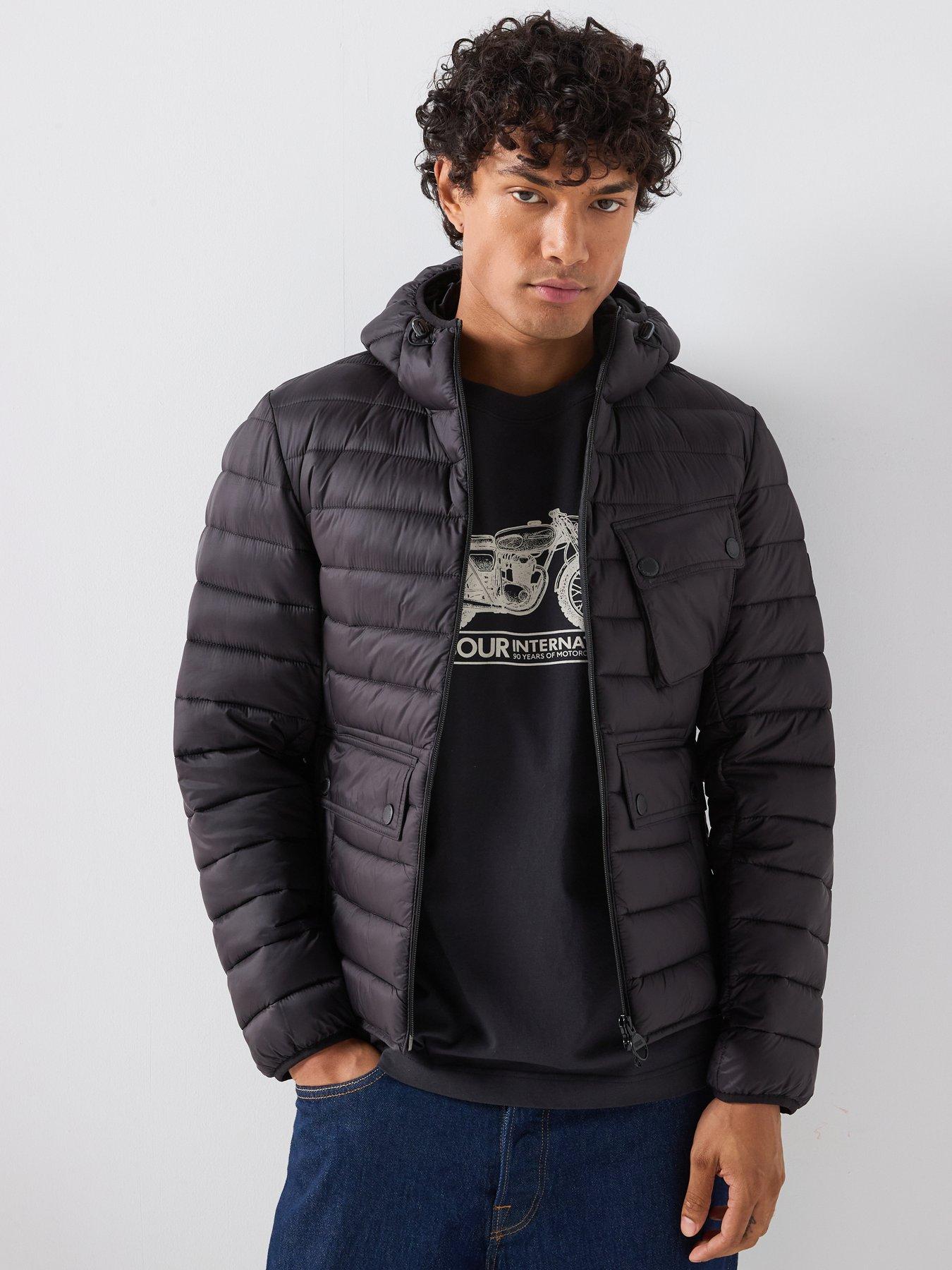 Barbour International Men's Ouston Puffer Jacket - Black Bk11 - S - Image 3