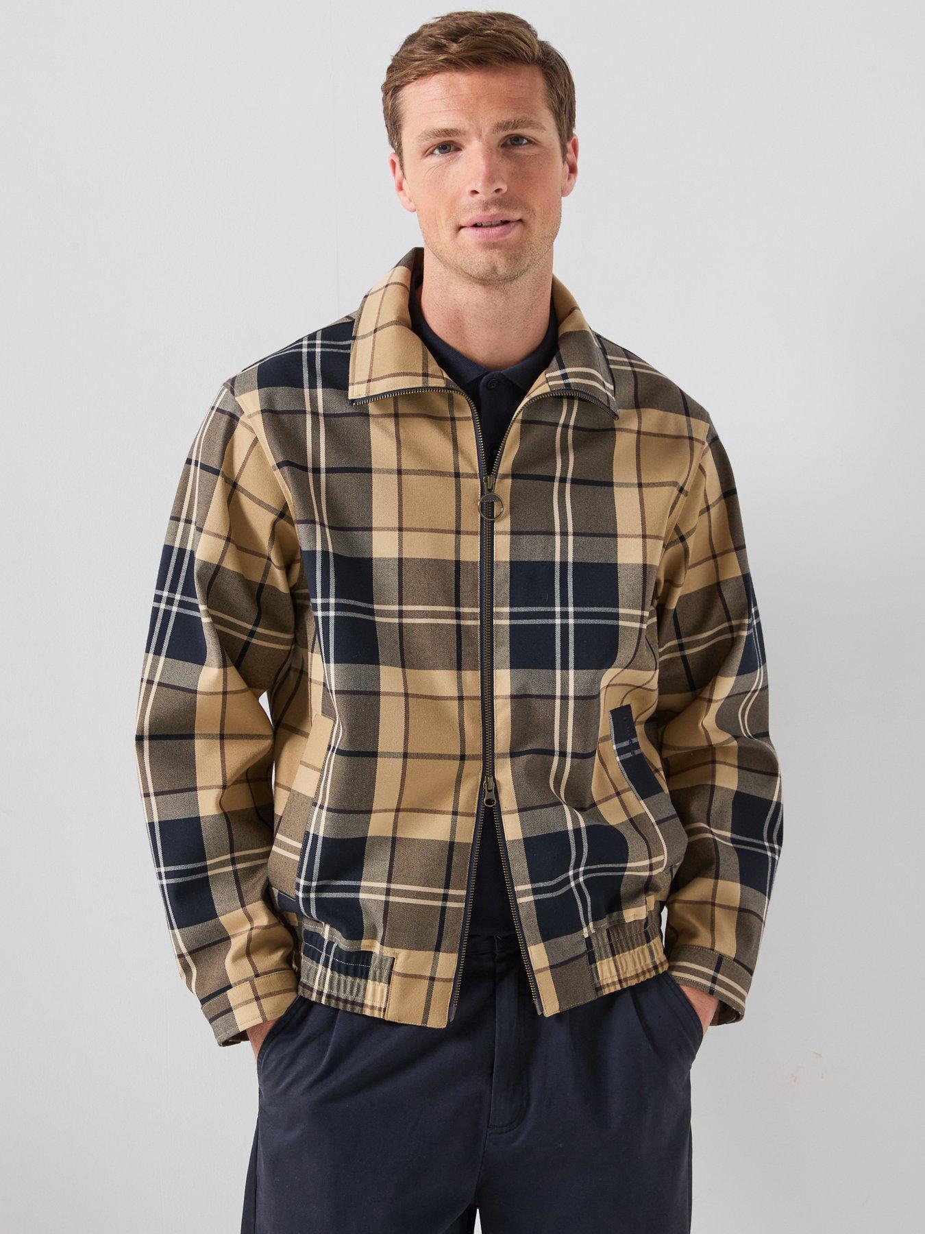 Barbour Birchwood Tartan Showerproof Blouson Jacket, Multi, Size M, Men