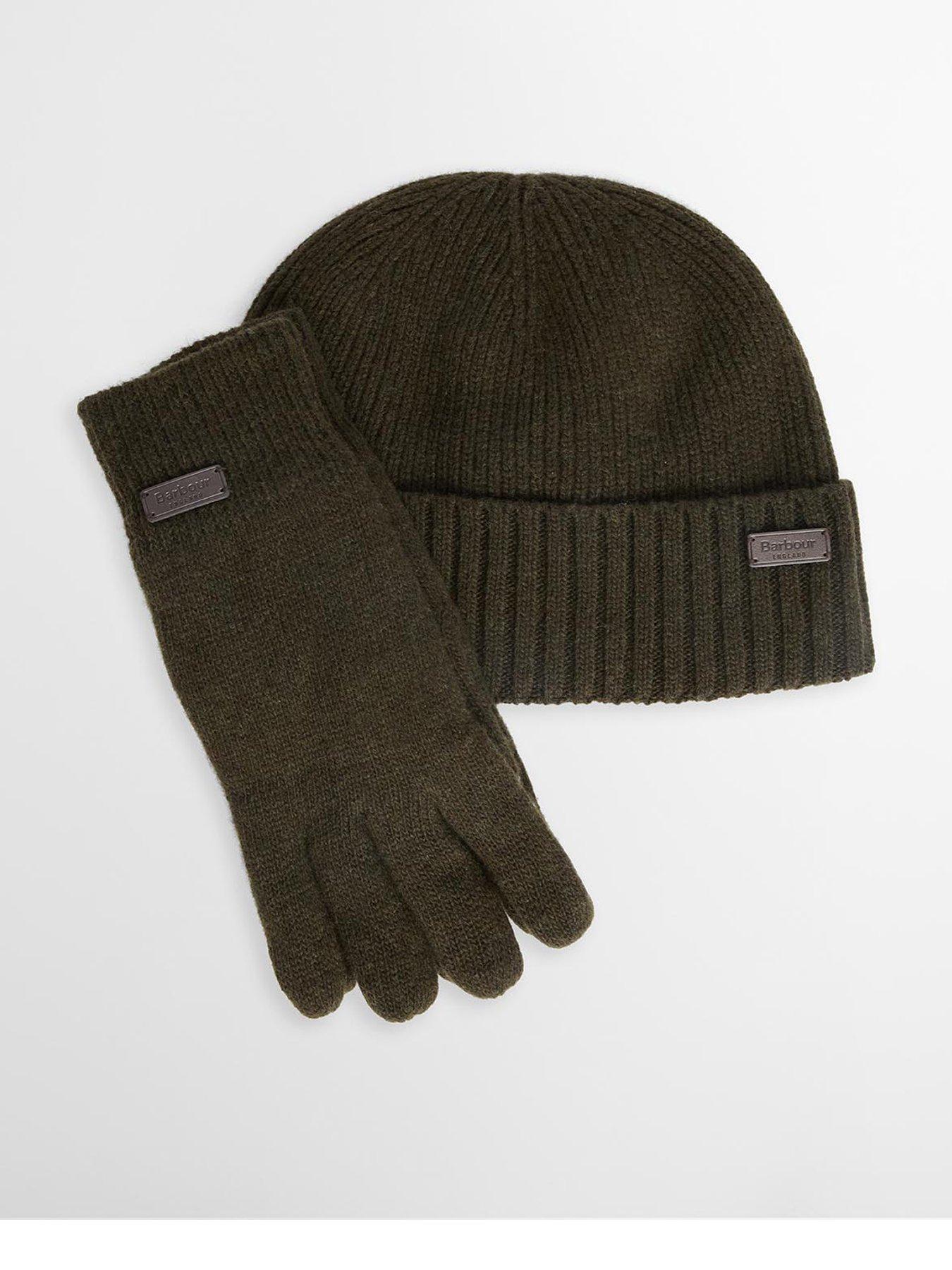 Barbour , Accessories, Male, Green, One Size, Carlton Beanie & Gloves Set - Image 4