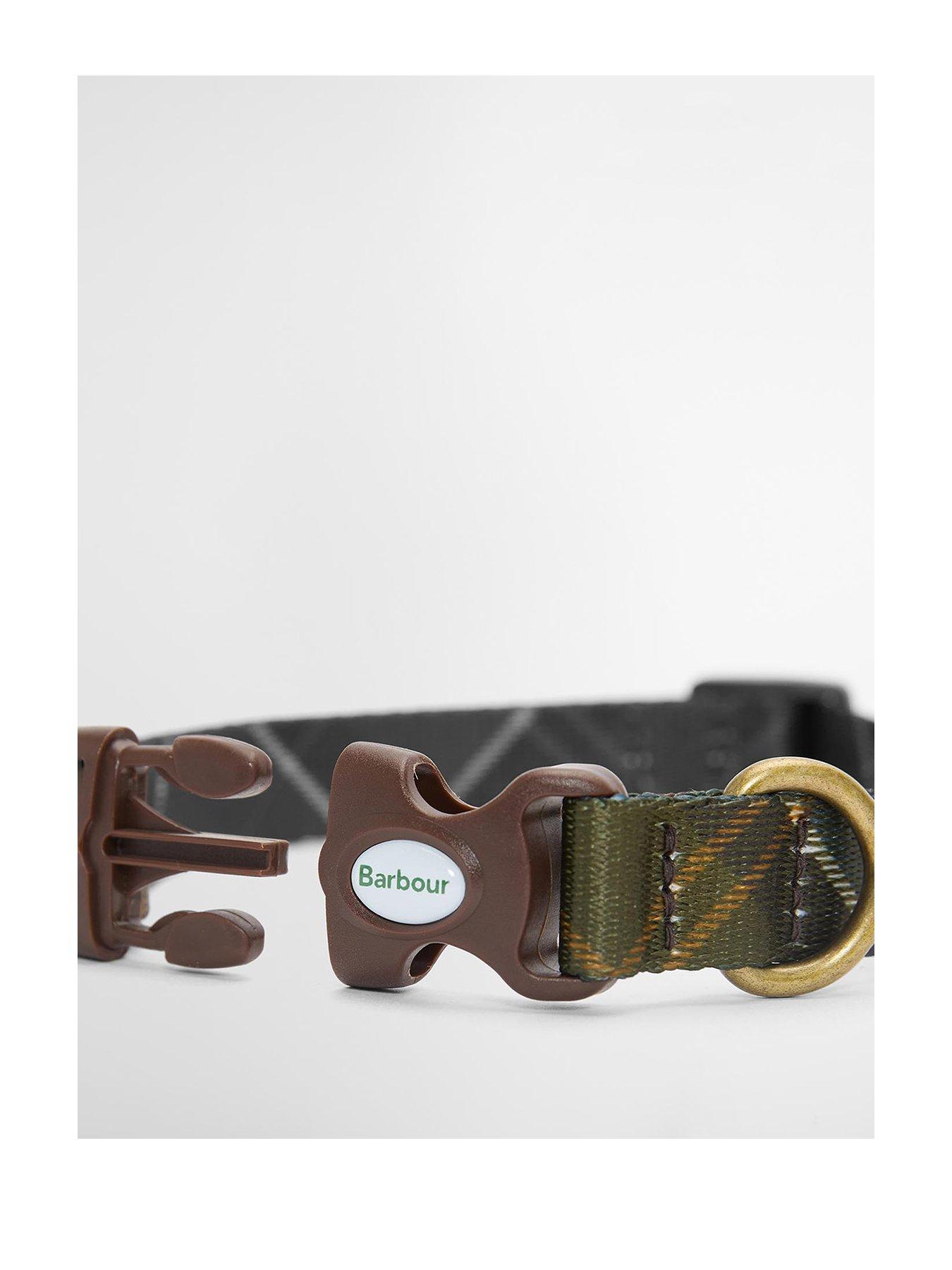 Image 1 of 4 of Barbour For Pets Tartan Print Adjustable Dog Collar - Brown