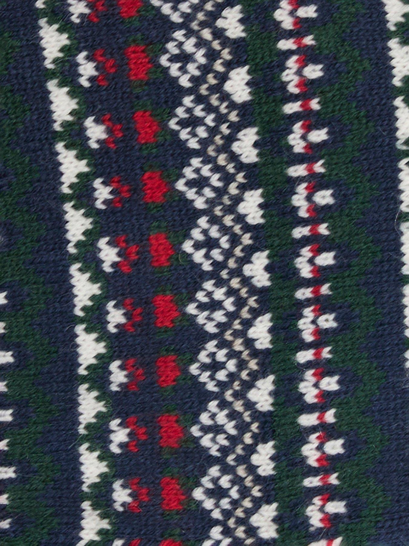Image 5 of 5 of Barbour Dog Marlow Fairisle Ribbed Neck Dog Jumper - Navy