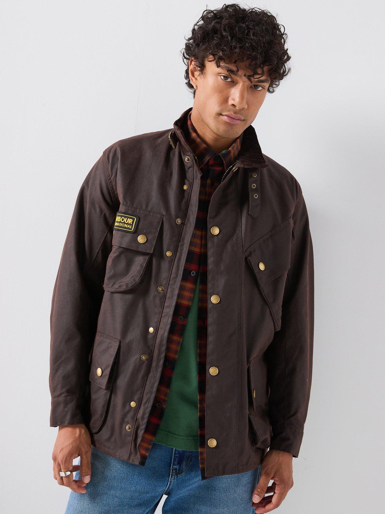 ご売約済 Barbour international 34 ダークブラウン ご売約済 Barbour