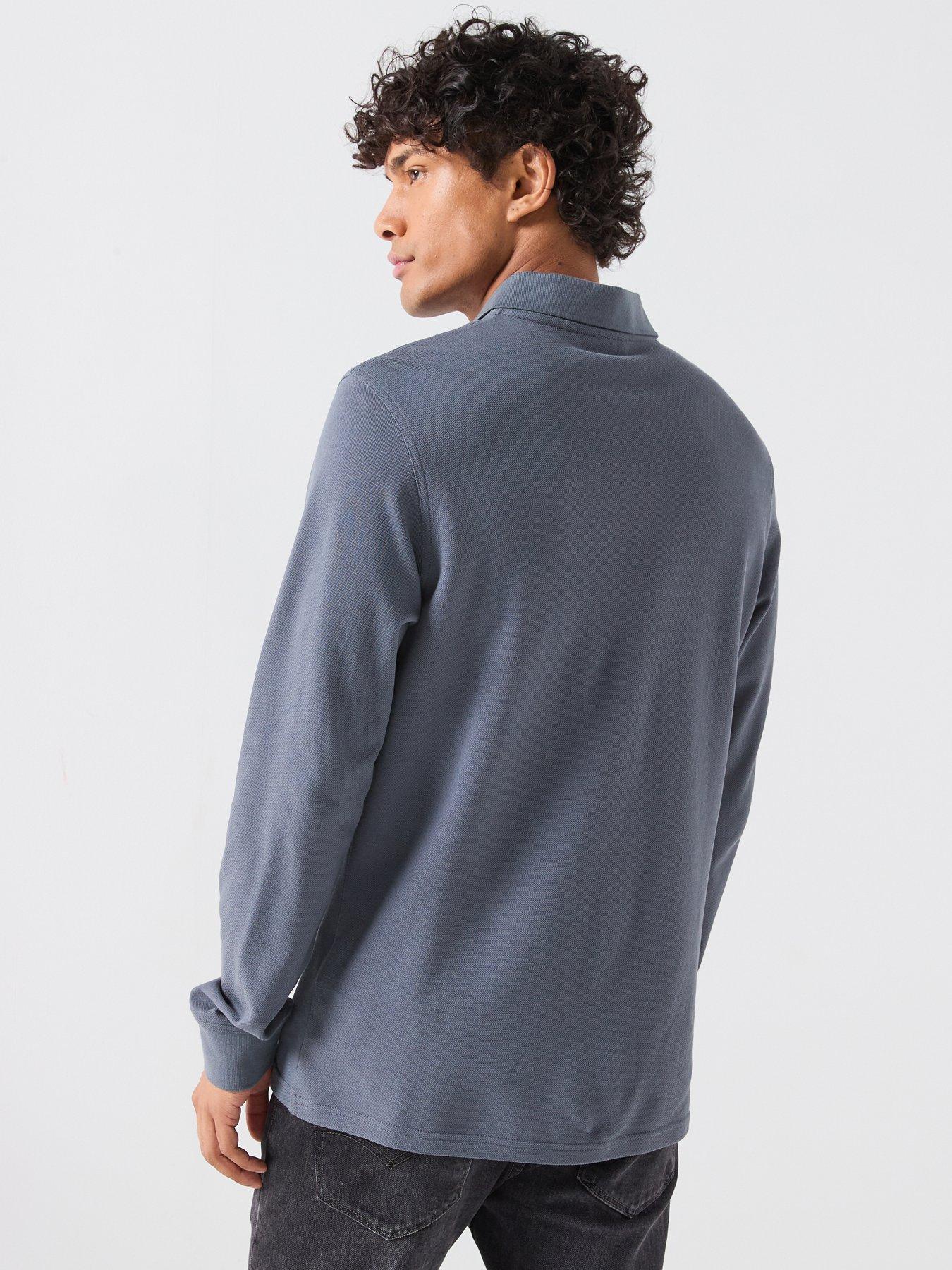 Image 2 of 6 of Barbour International Long Sleeve Polo Shirt - Grey