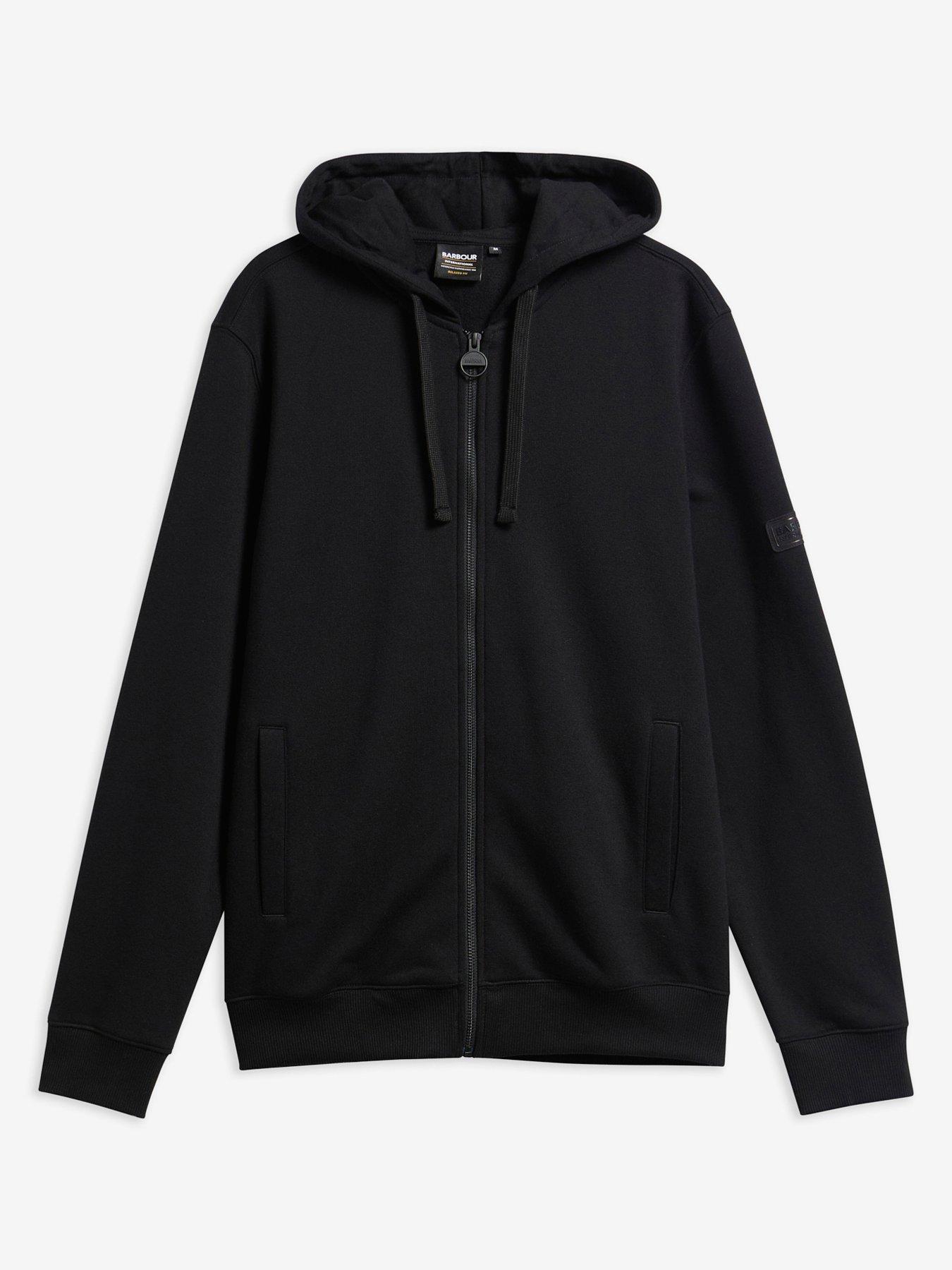 Image 5 of 5 of Barbour International Map Zip Through&nbsp;Hoodie - Black