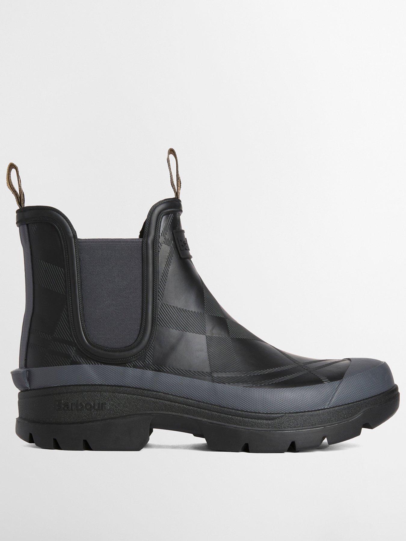 Barbour Men's Breacon Chelsea Wellington Boot, Black, Size 11, Men
