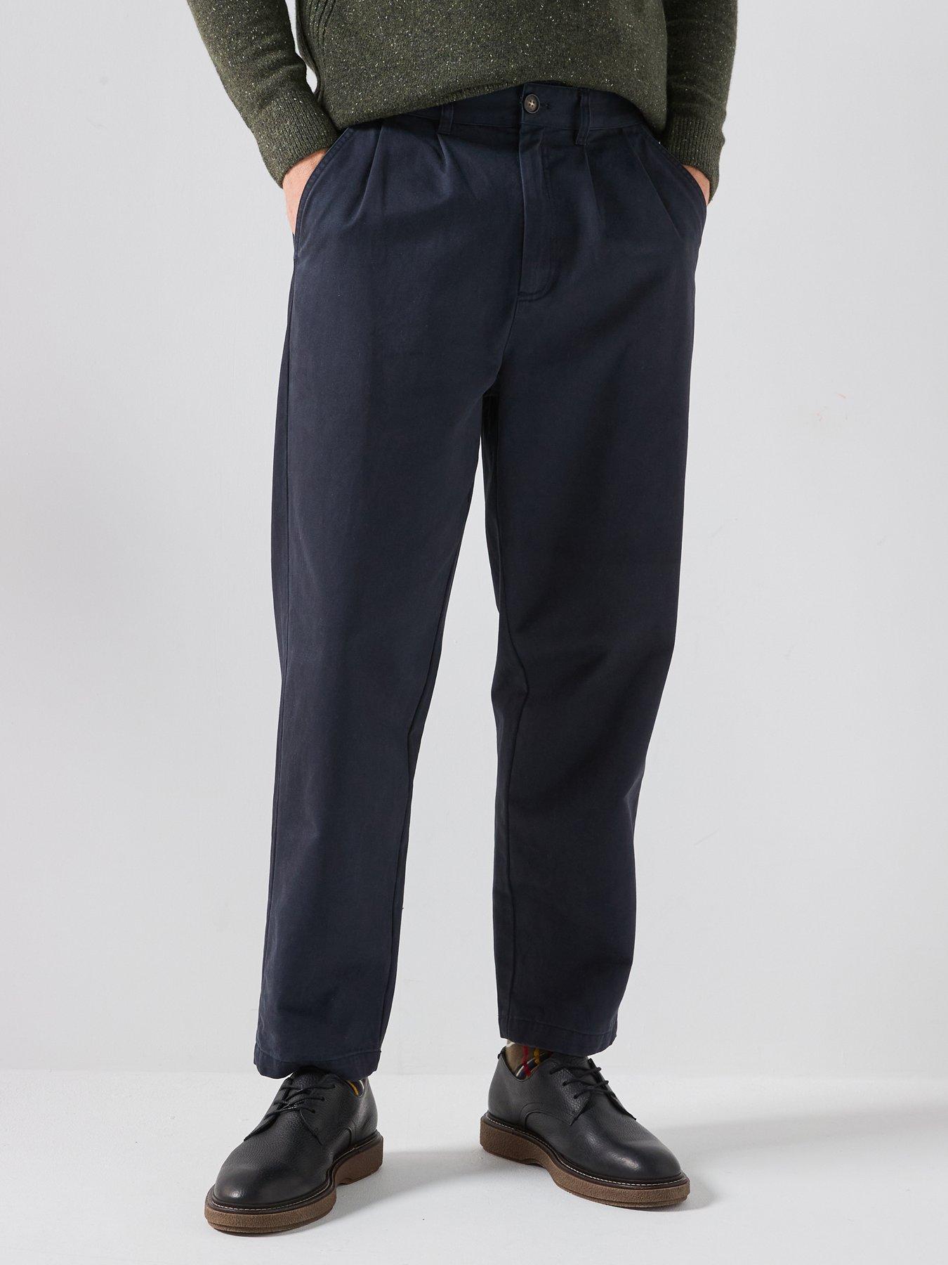 Image 1 of 6 of Barbour Yorklane Twill Trousers - Navy