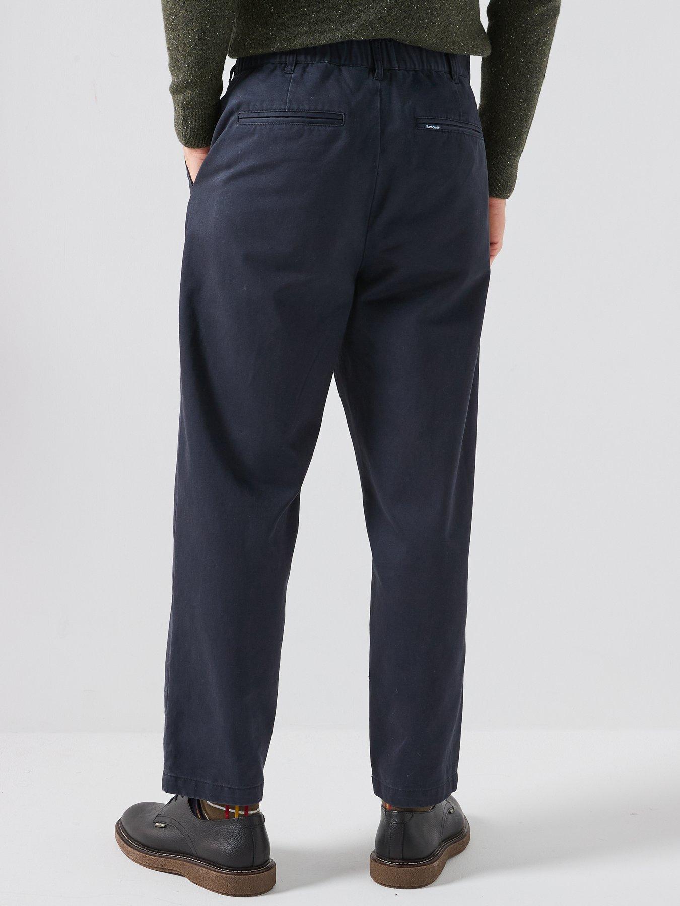 Image 2 of 6 of Barbour Yorklane Twill Trousers - Navy