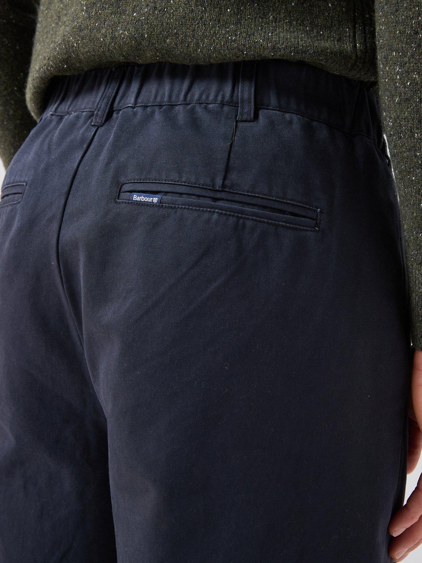 Image 4 of 6 of Barbour Yorklane Twill Trousers - Navy
