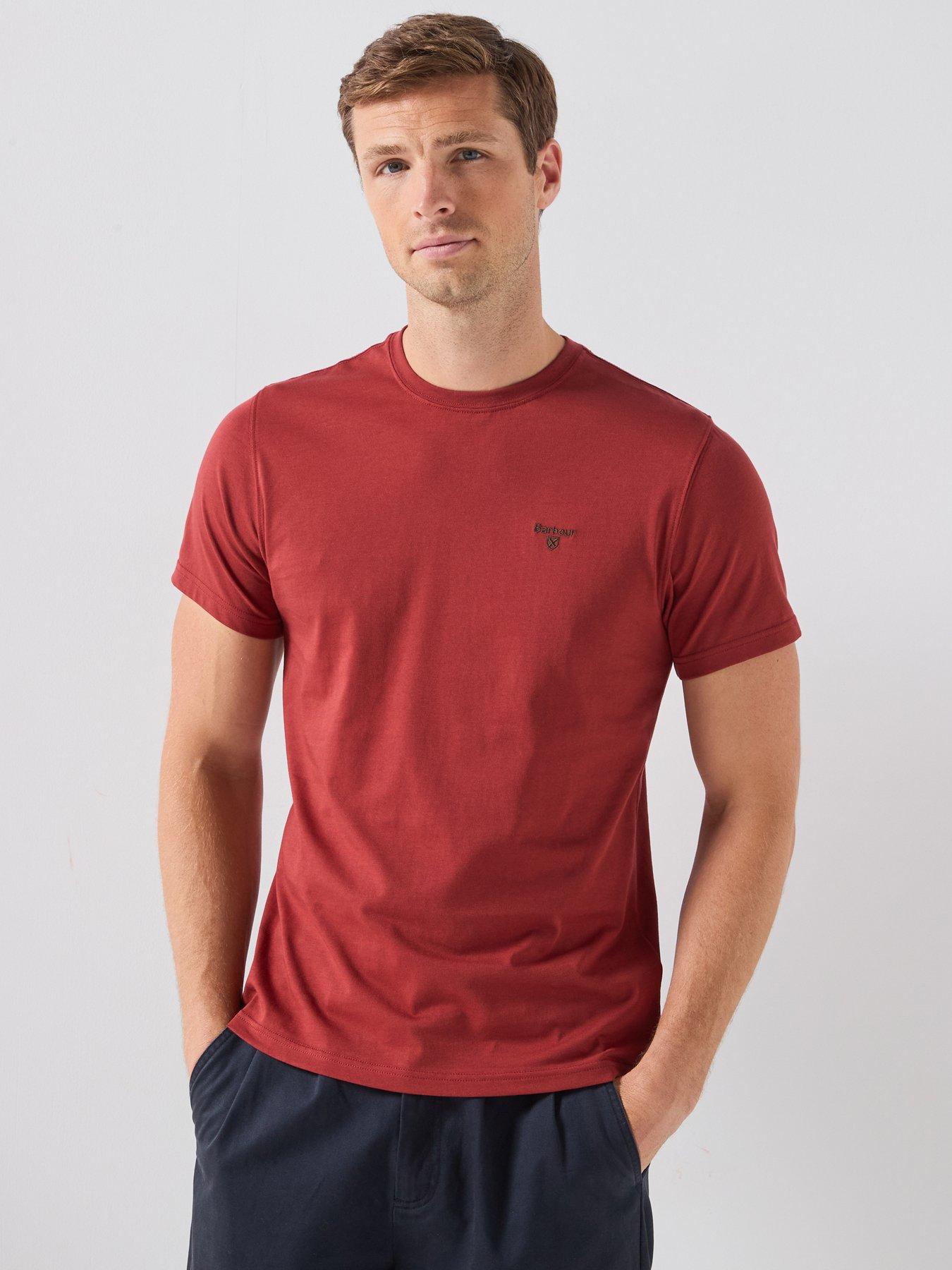 Barbour Essential Sports T-Shirt, Red, Size 2Xl, Men