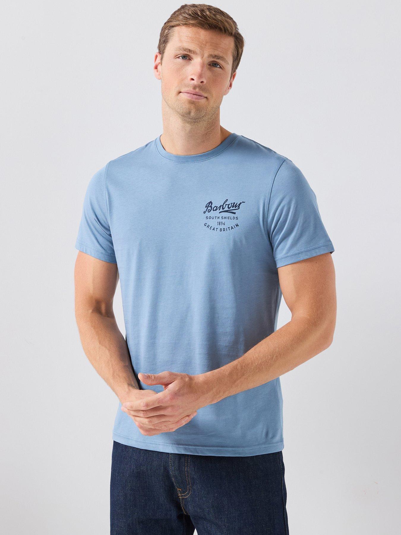 Barbour Script Graphic T-Shirt, Blue, Size 2Xl, Men