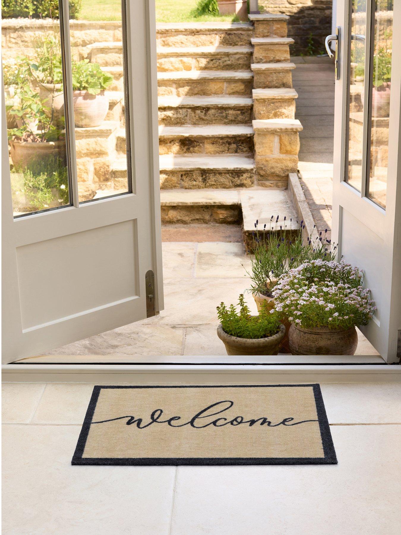 The Very Collection Welcome Linear Doormat 50X75Cm