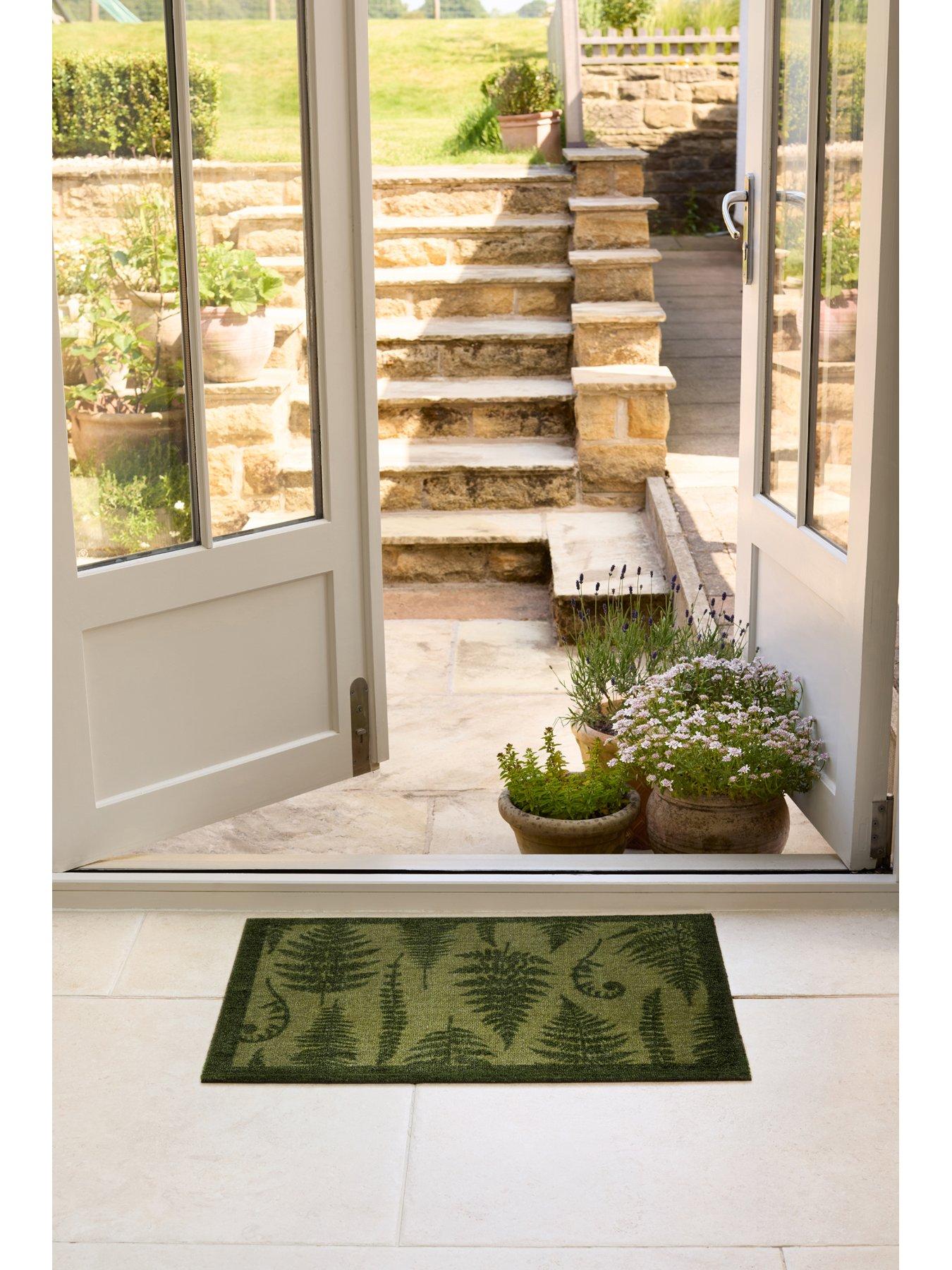 Image 1 of 3 of The Very Collection Green Fern Doormat 50x75cm