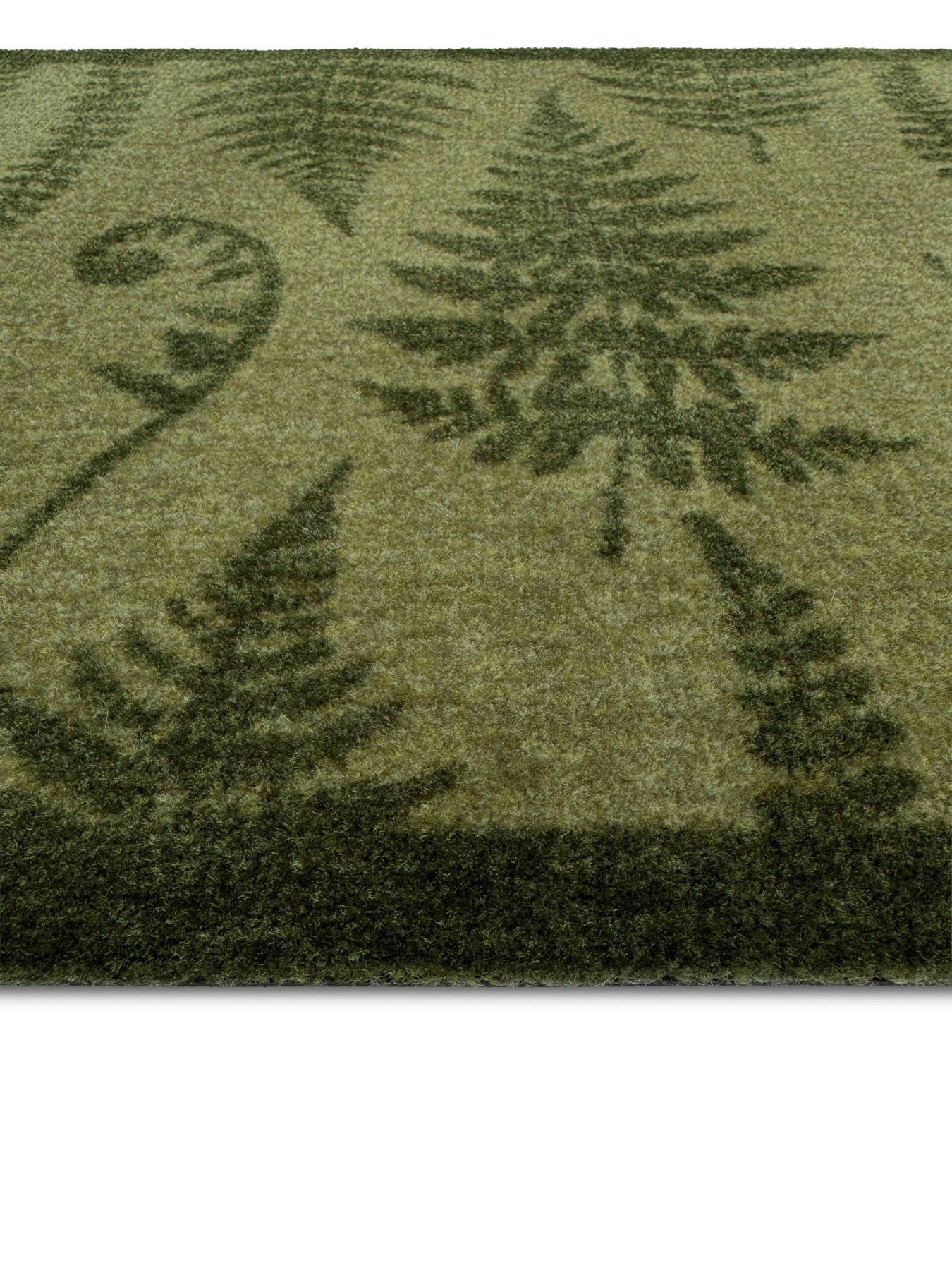 Image 3 of 3 of The Very Collection Green Fern Doormat 50x75cm