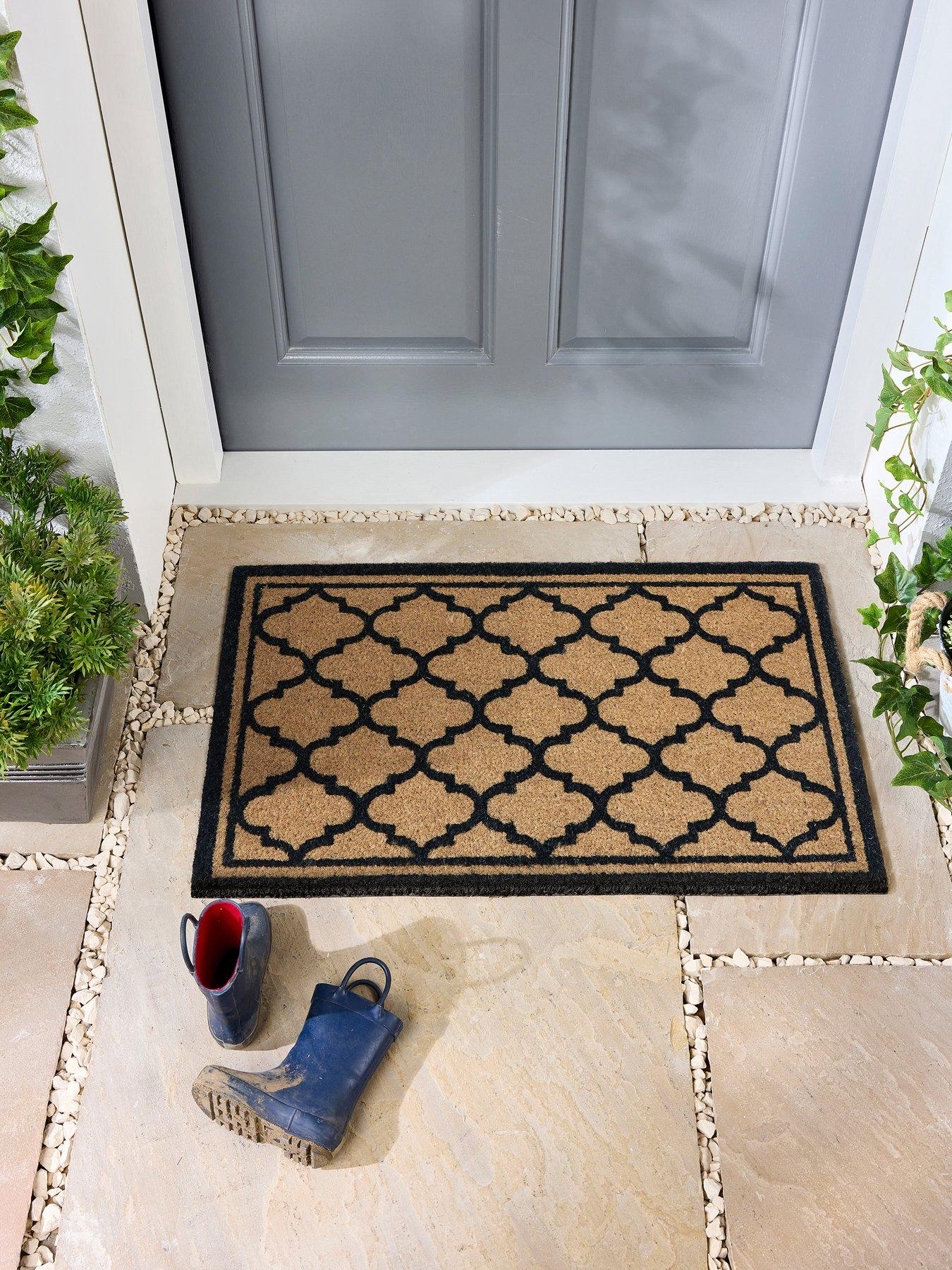 The Very Collection Moroccan Tile Coir Doormat 45X75