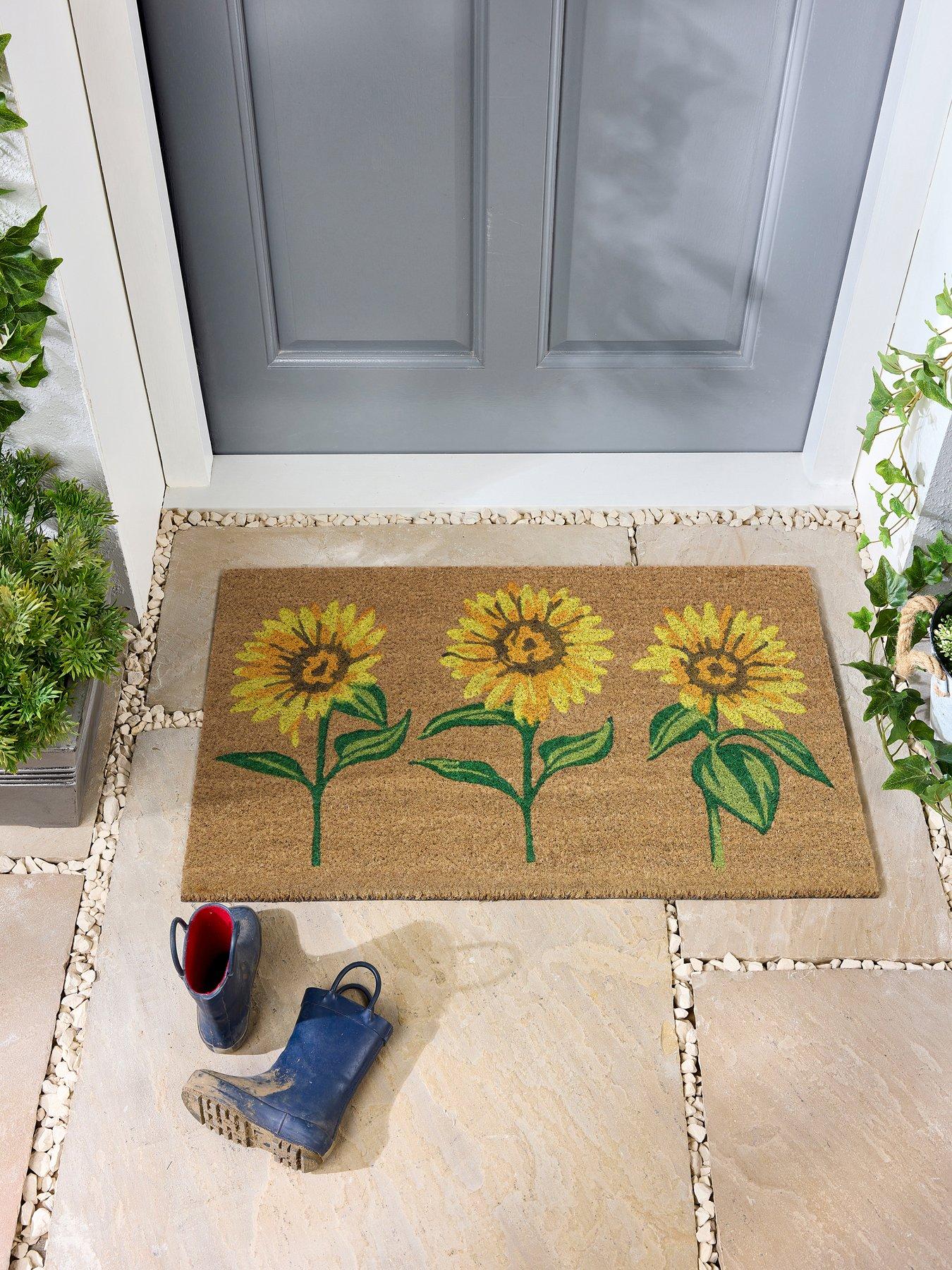 The Very Collection Sunflower Coir Doormat 45X75