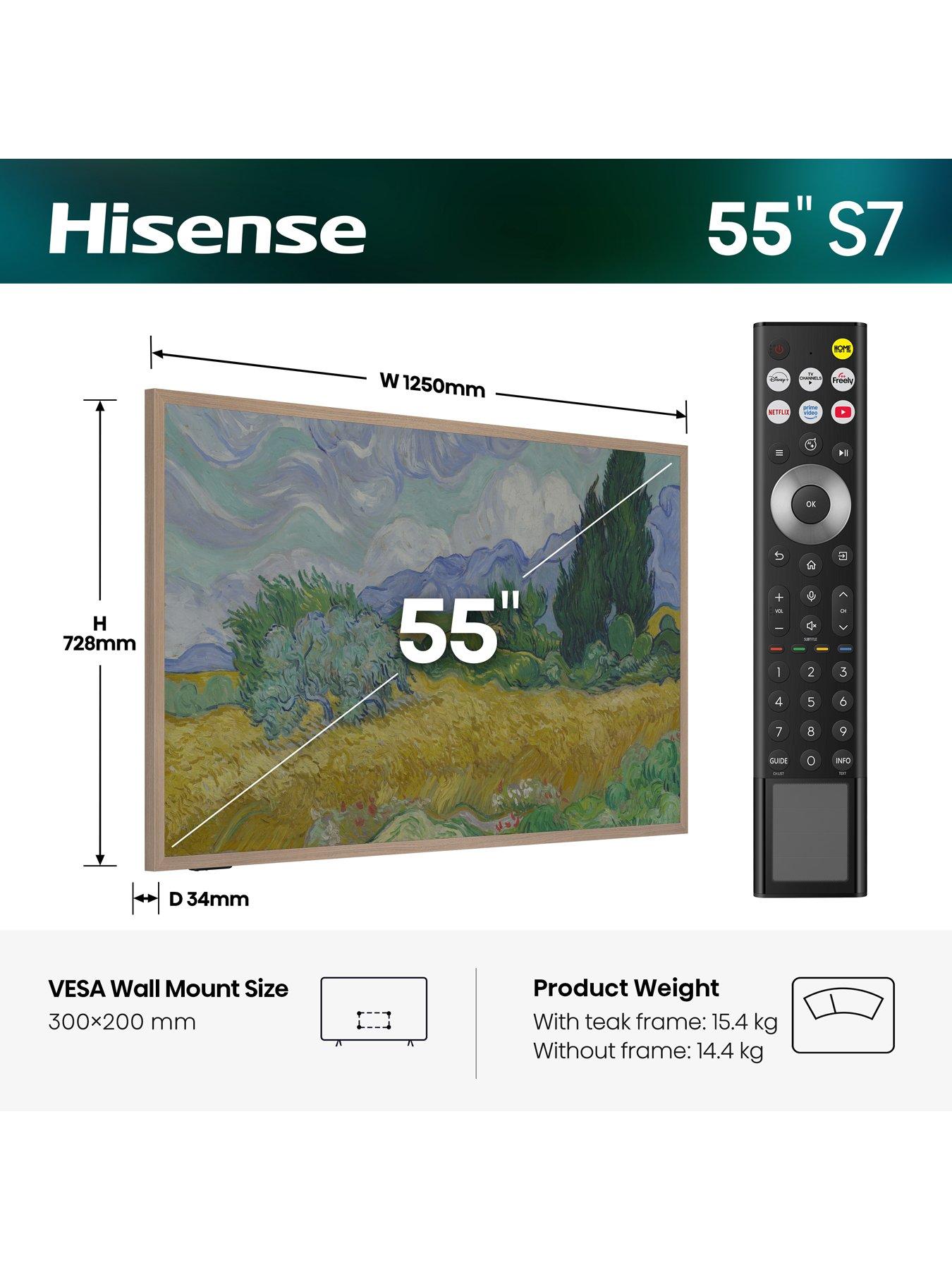 Image 2 of 7 of Hisense 55" S7 QLED Smart TV 55S7STUK