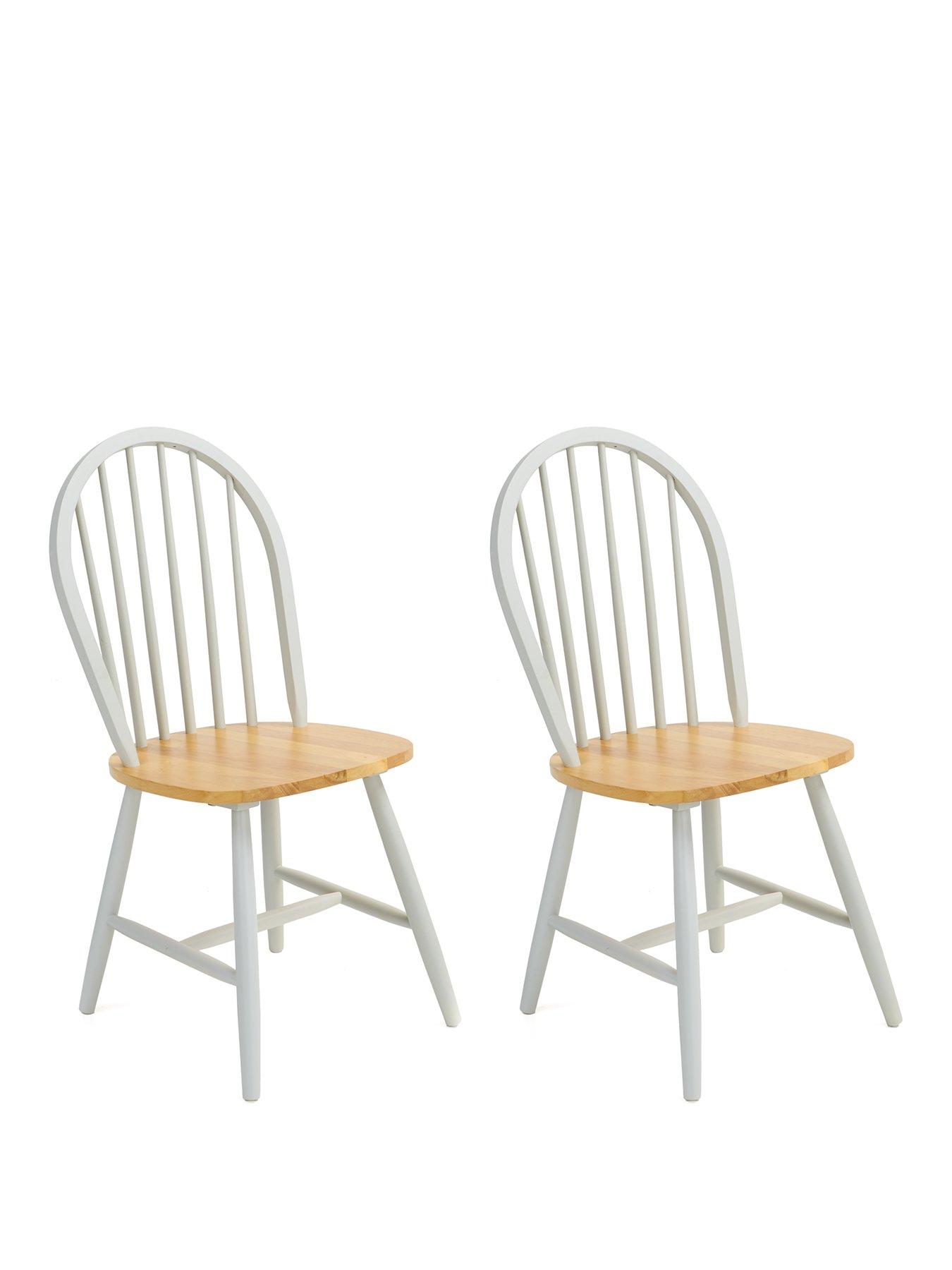 Image 2 of 5 of The Very Collection Kentucky Pair Of Dining Chairs - Grey - FSC&reg; Certified