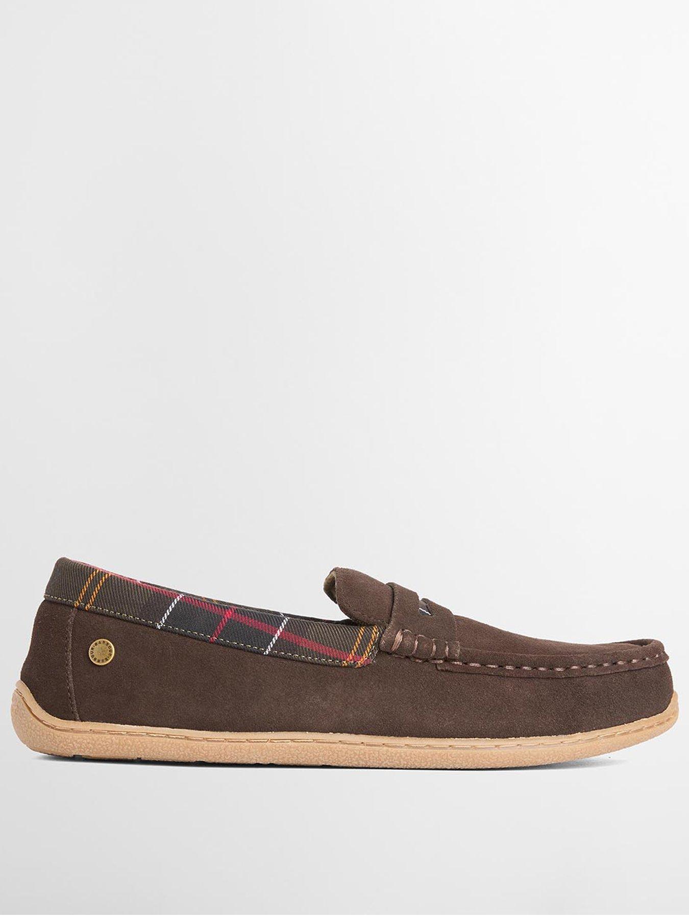 Barbour Men's Albert Slip Suede Moccasin Slippers - Brown Suede - 7 (41) - Image 2