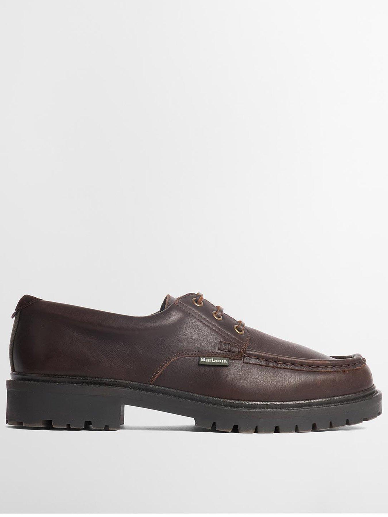 Barbour Paxton Apron Derby Shoe Dark Brown in Men's Size 12, Office Shoes - Image 3