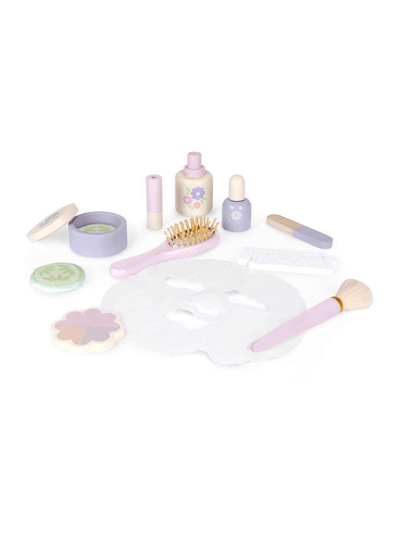 Image 2 of 5 of Acorn Wooden Mirror Vanity Table Playset - White/Pink