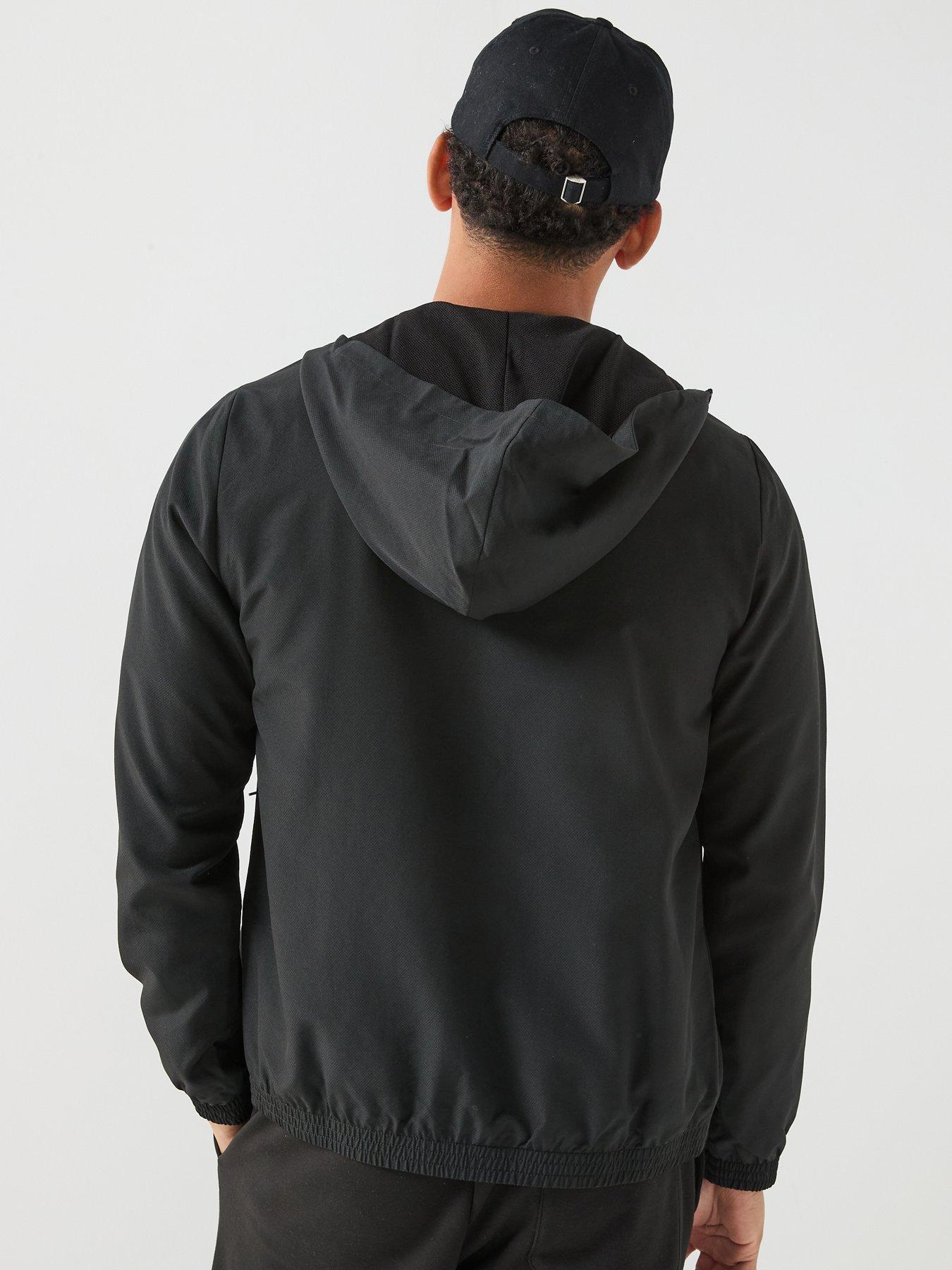 Image 2 of 6 of Lacoste Mens Water-Repellent Regular Fit Sport Jacket - Black