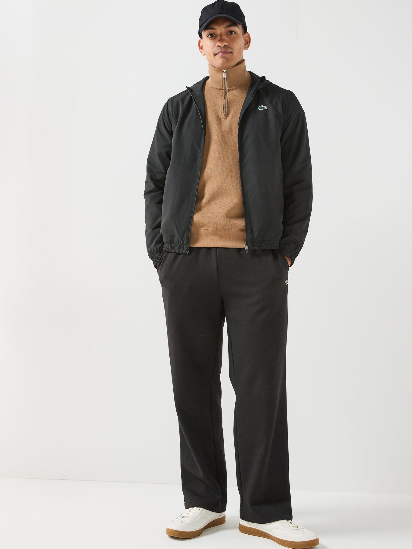 Image 3 of 6 of Lacoste Mens Water-Repellent Regular Fit Sport Jacket - Black