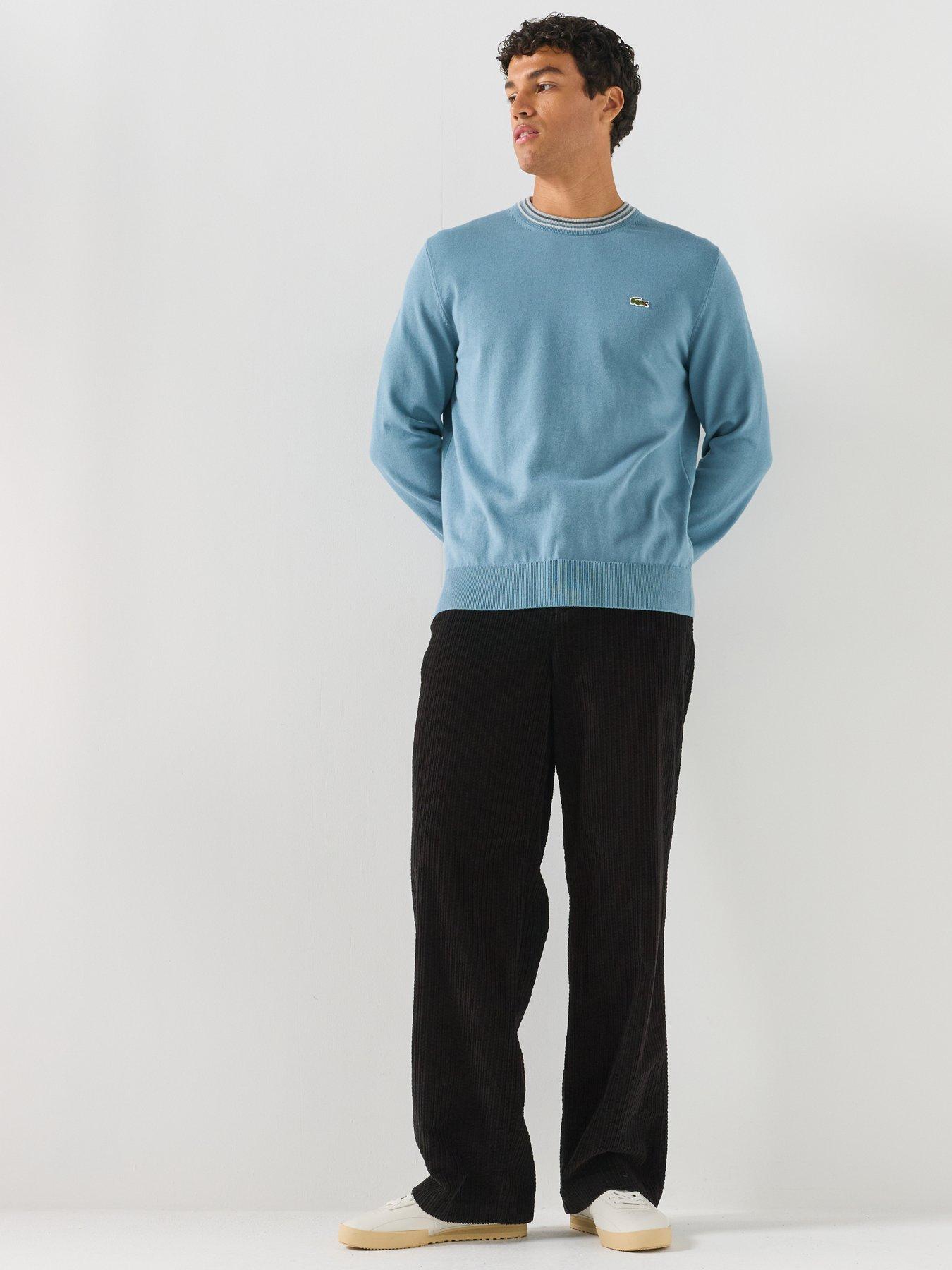 Image 3 of 5 of Lacoste Relaxed Fit Elasticated Corduroy Trousers - Black