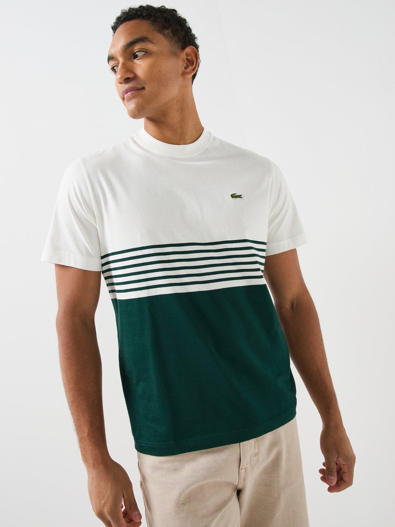 Image 1 of 6 of Lacoste Colour Block T-Shirt - Multi
