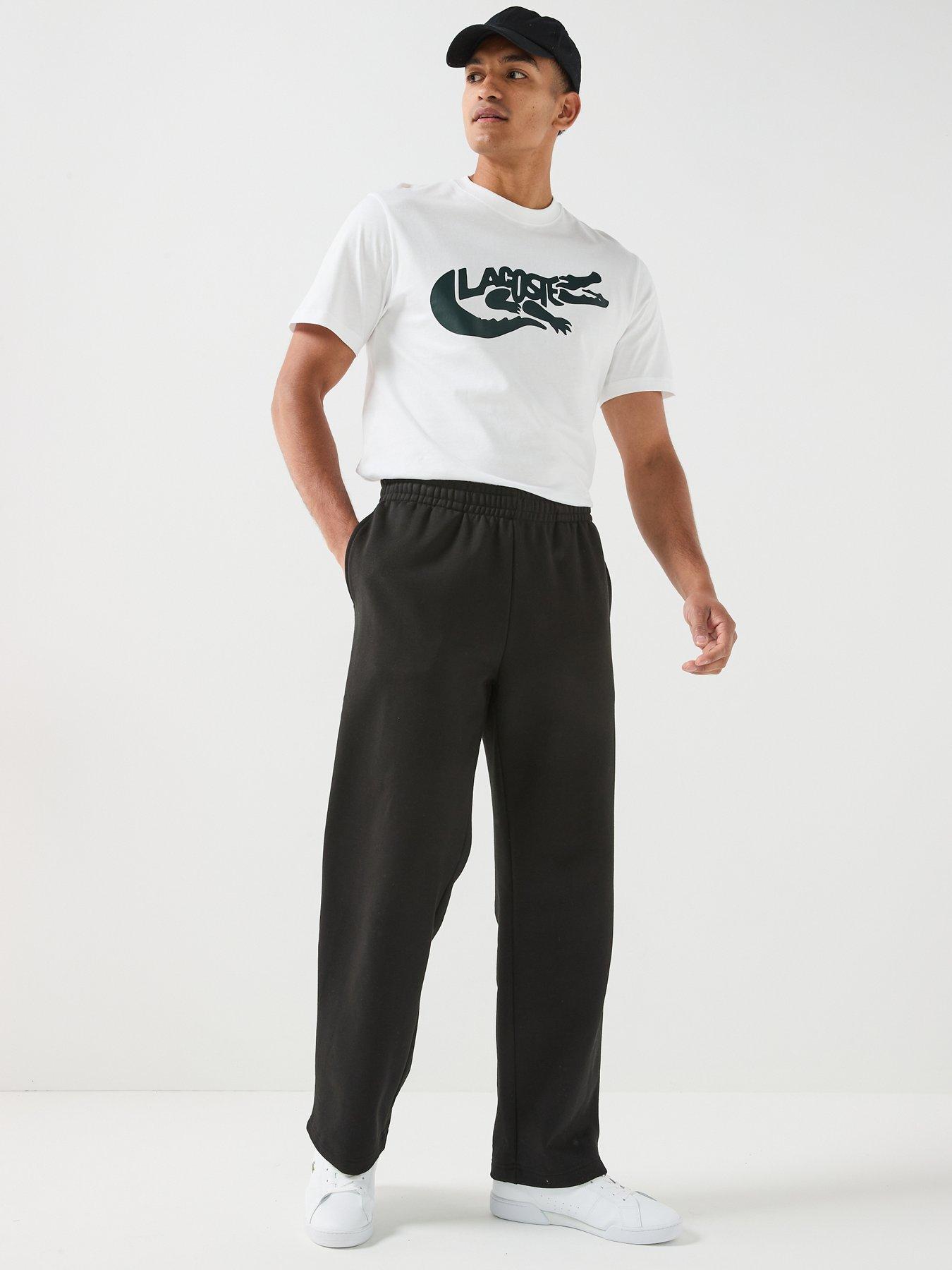 Image 6 of 6 of Lacoste Mid Weight Croc T-Shirt - White
