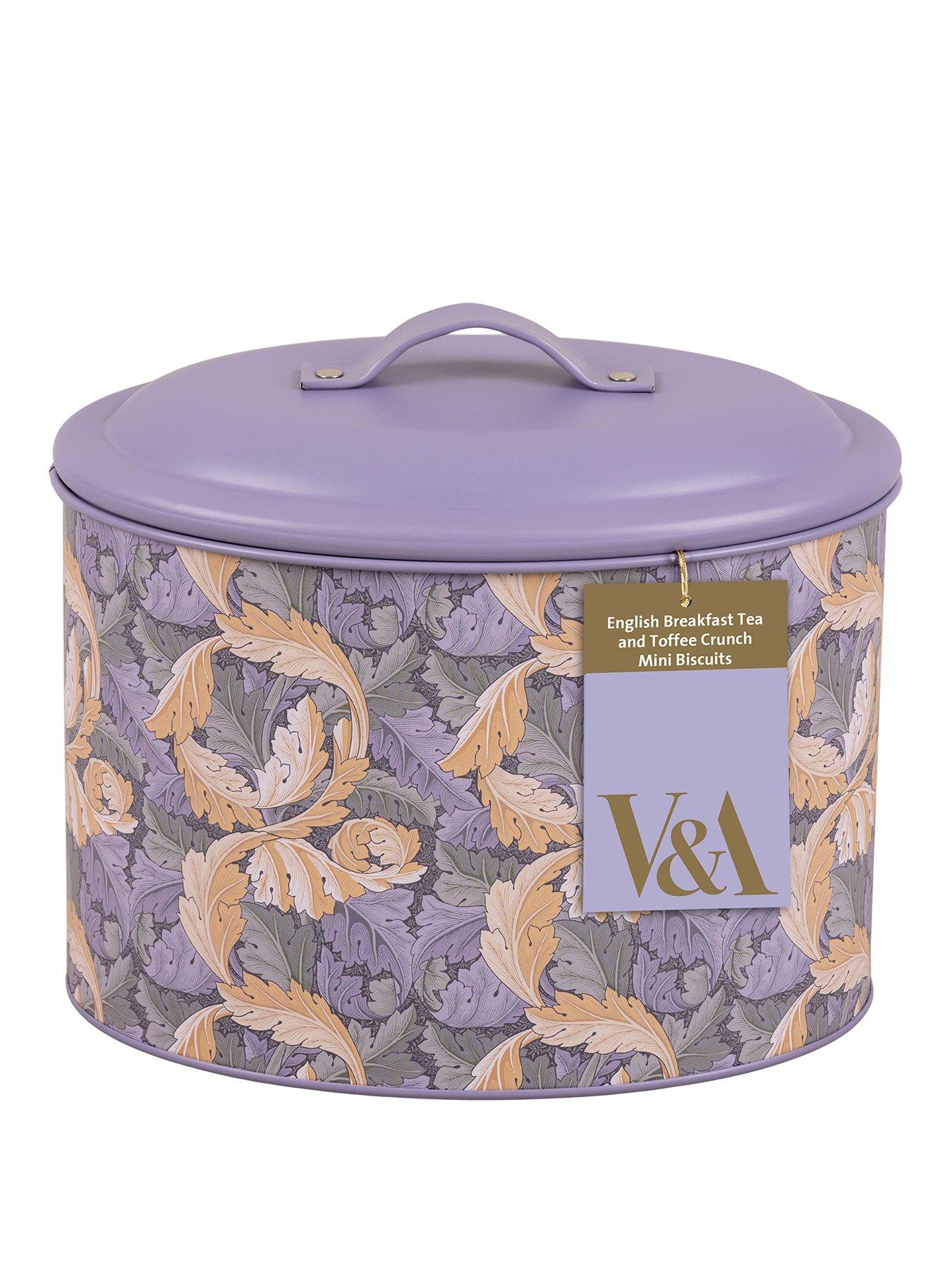 Image 1 of 1 of V&A Hamper Tin (mini bite biscuits & tea)