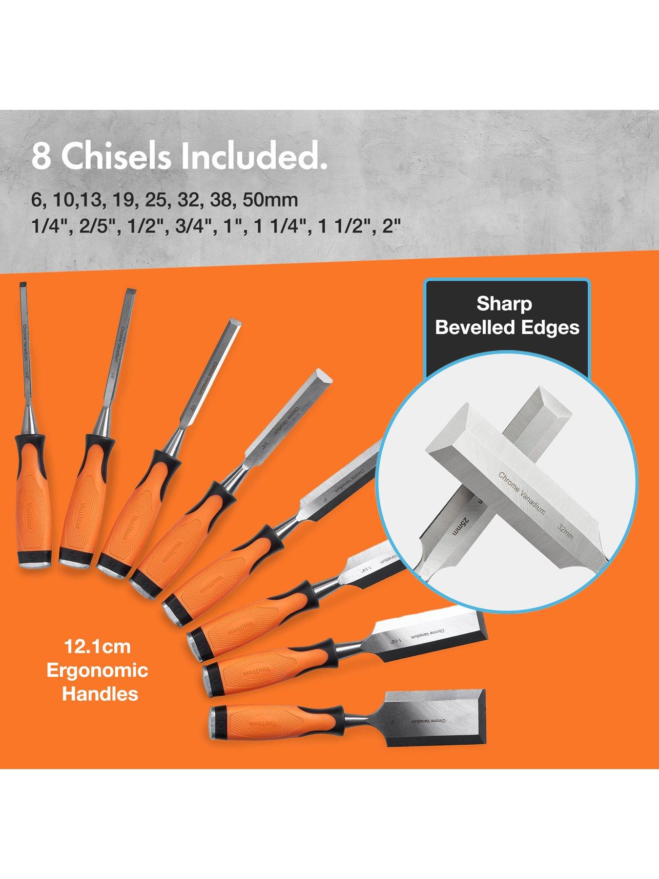 Image 3 of 8 of Vonhaus 10 Piece&nbsp;Wood Chisel Set
