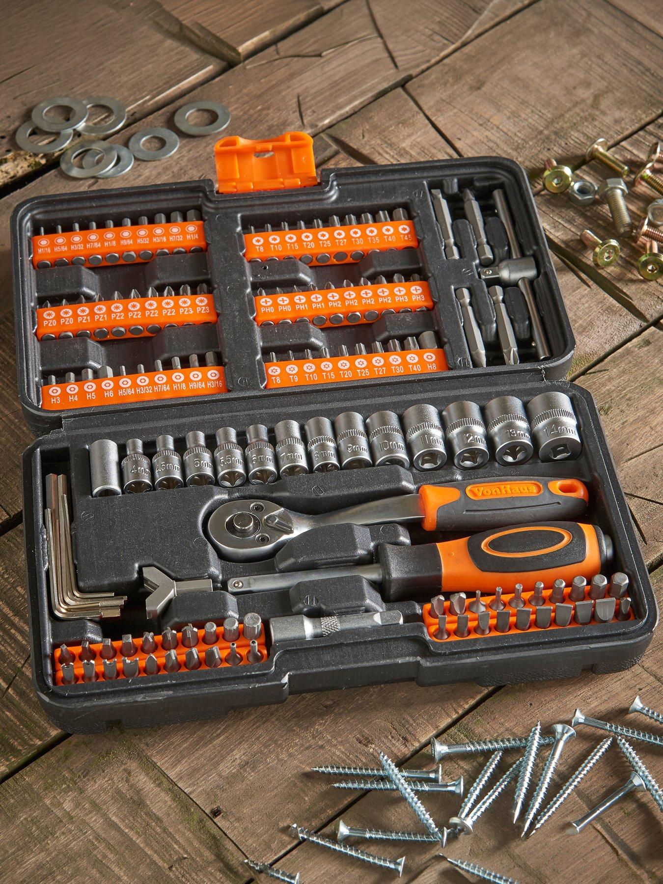 Vonhaus Socket + Bit Set  -  130 Piece Set