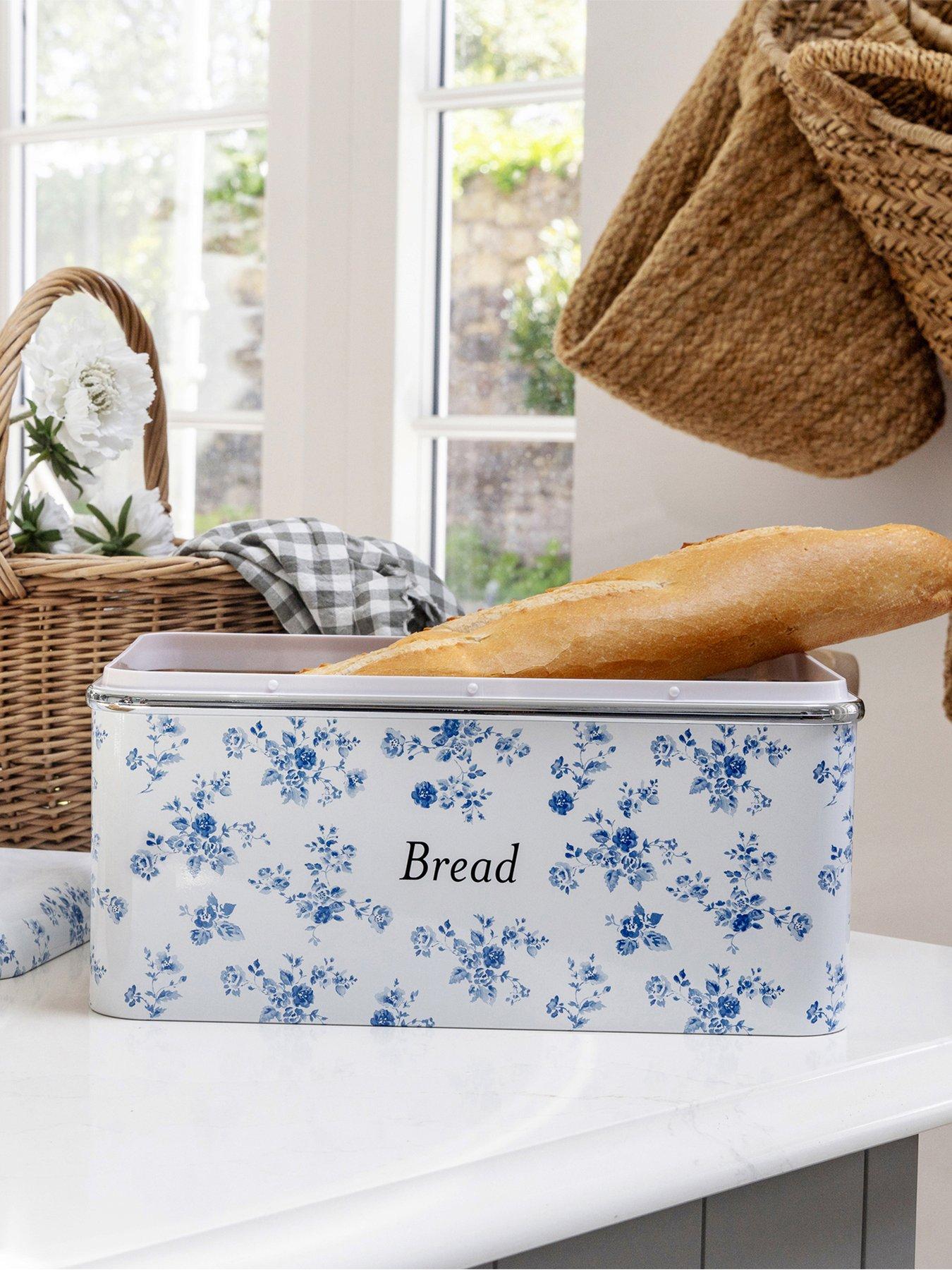 Image 6 of 7 of Laura Ashley Bread Bin and Set of 3 Canisters -&nbsp;China Rose
