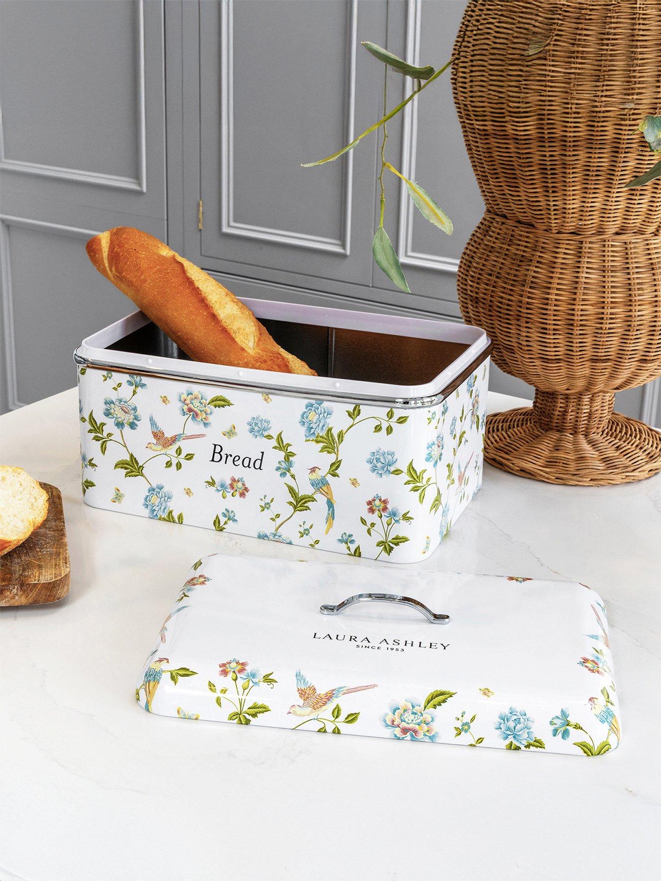 Image 6 of 6 of Laura Ashley Bread Bin and Set of 3 Canisters -&nbsp;Elveden White