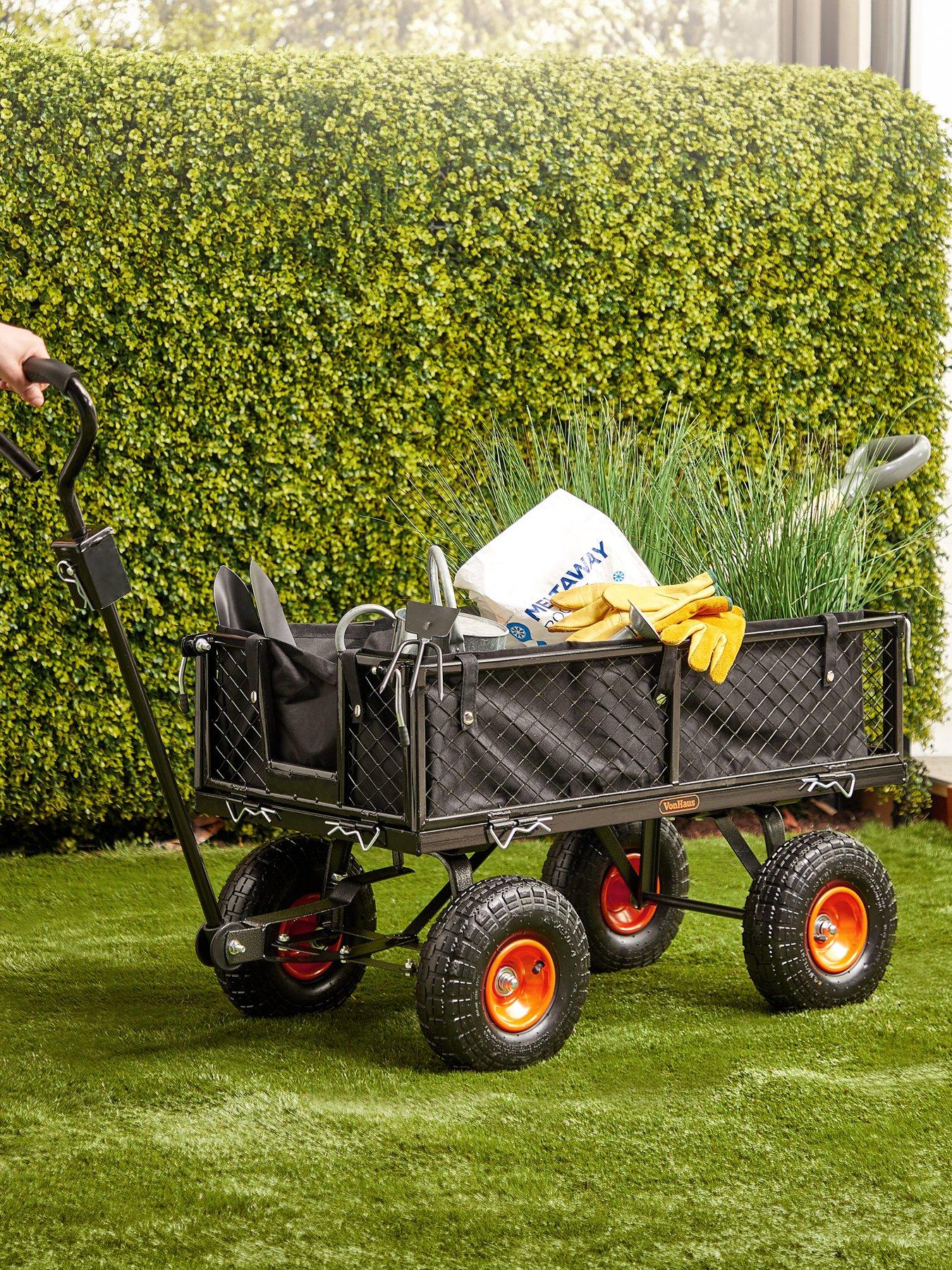 Vonhaus 85L Garden Cart Trolley