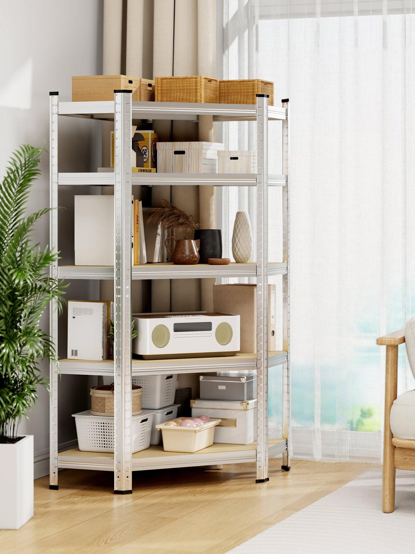 Vonhaus 5-Tier Galvanised Steel Corner Shelving Unit