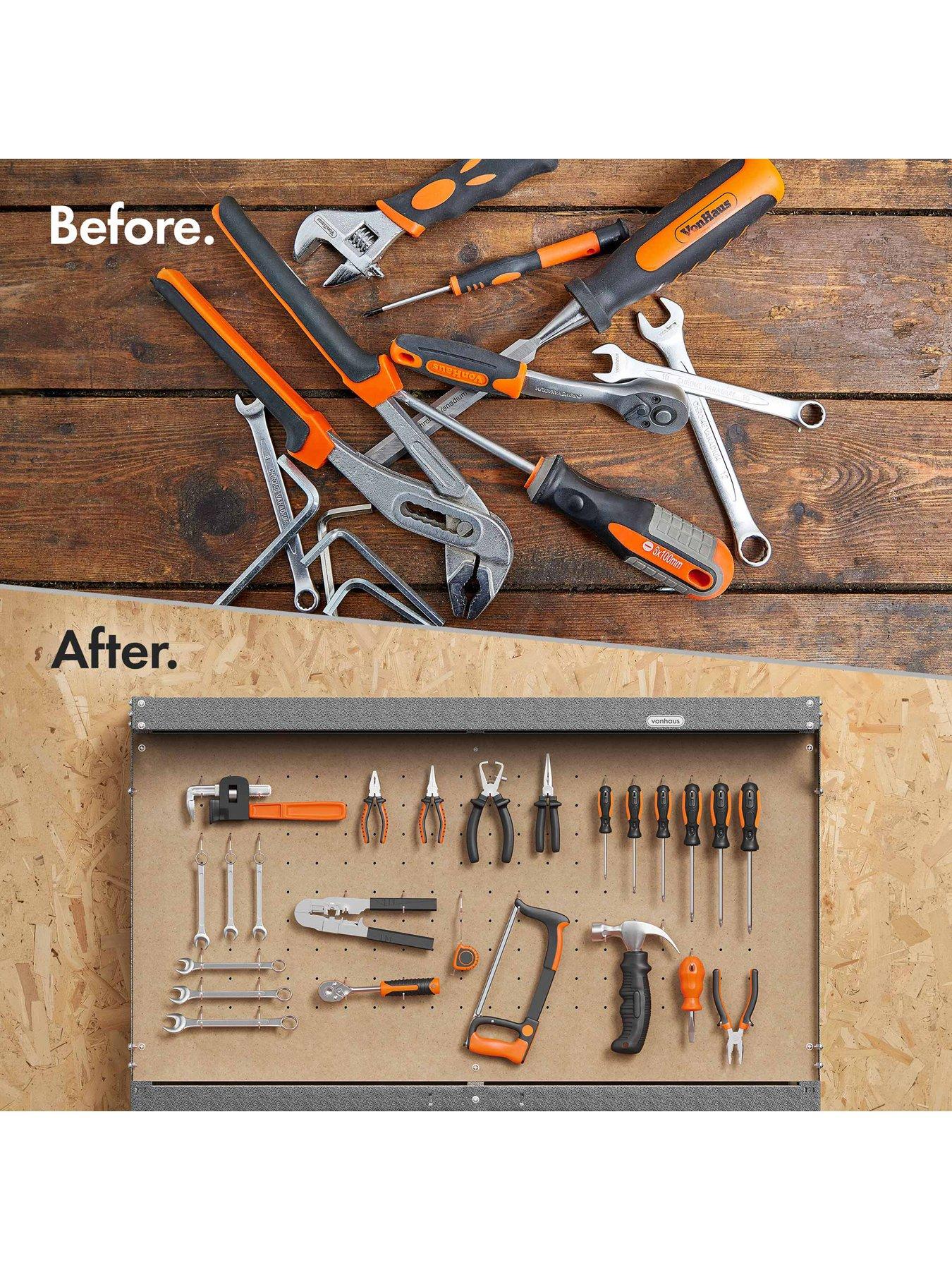 Image 6 of 8 of Vonhaus Workbench with Pegboard