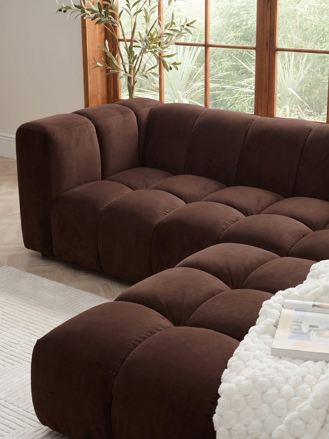 Image 7 of 7 of Michelle Keegan Home Odyssey Large Modular Sofa + Footstool (Buy &amp; SAVE!)