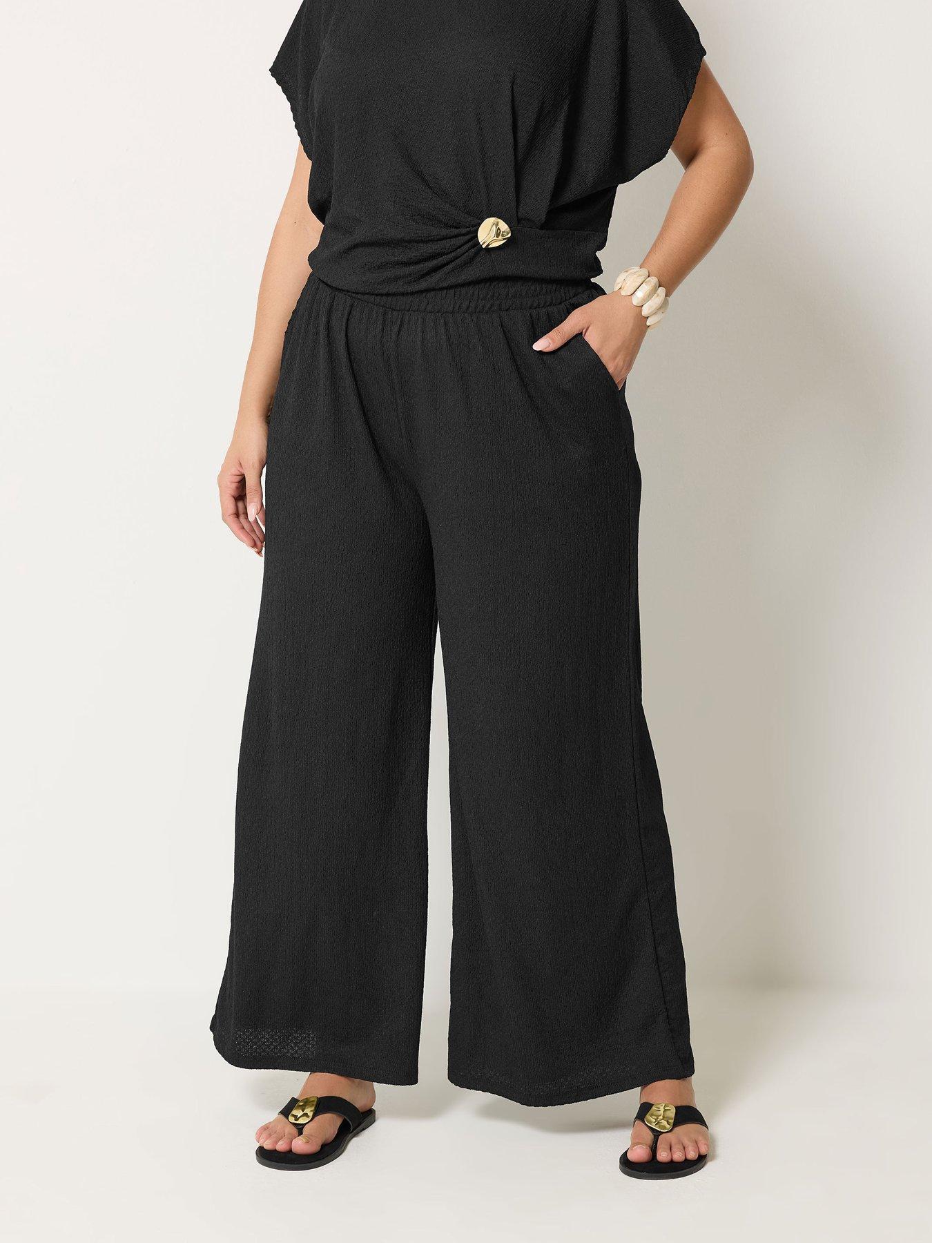 Yours Curve Wide Leg Co-ord Trouser 28"