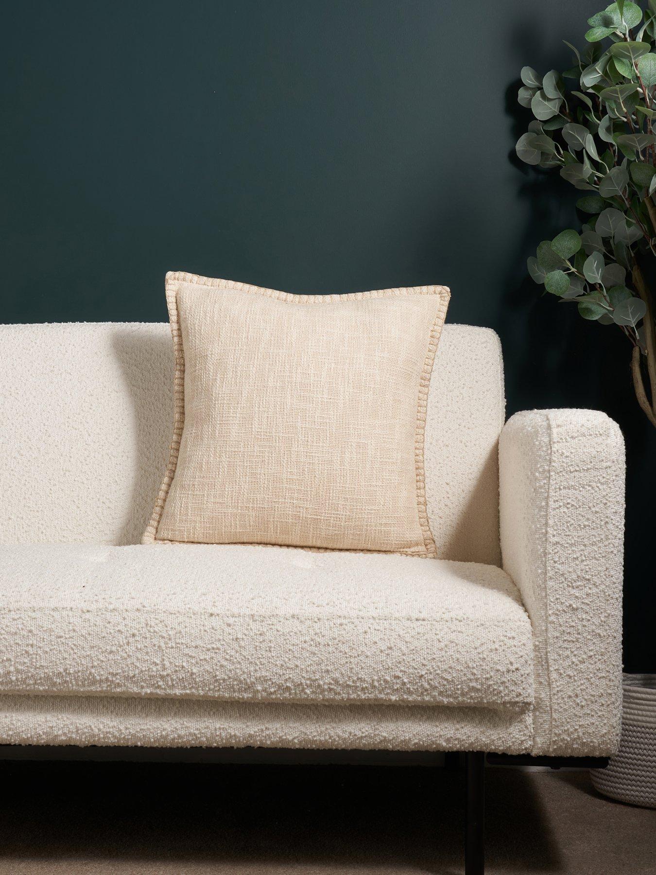 Image 1 of 6 of The Very Collection Textured Blanket Stitch Cushion