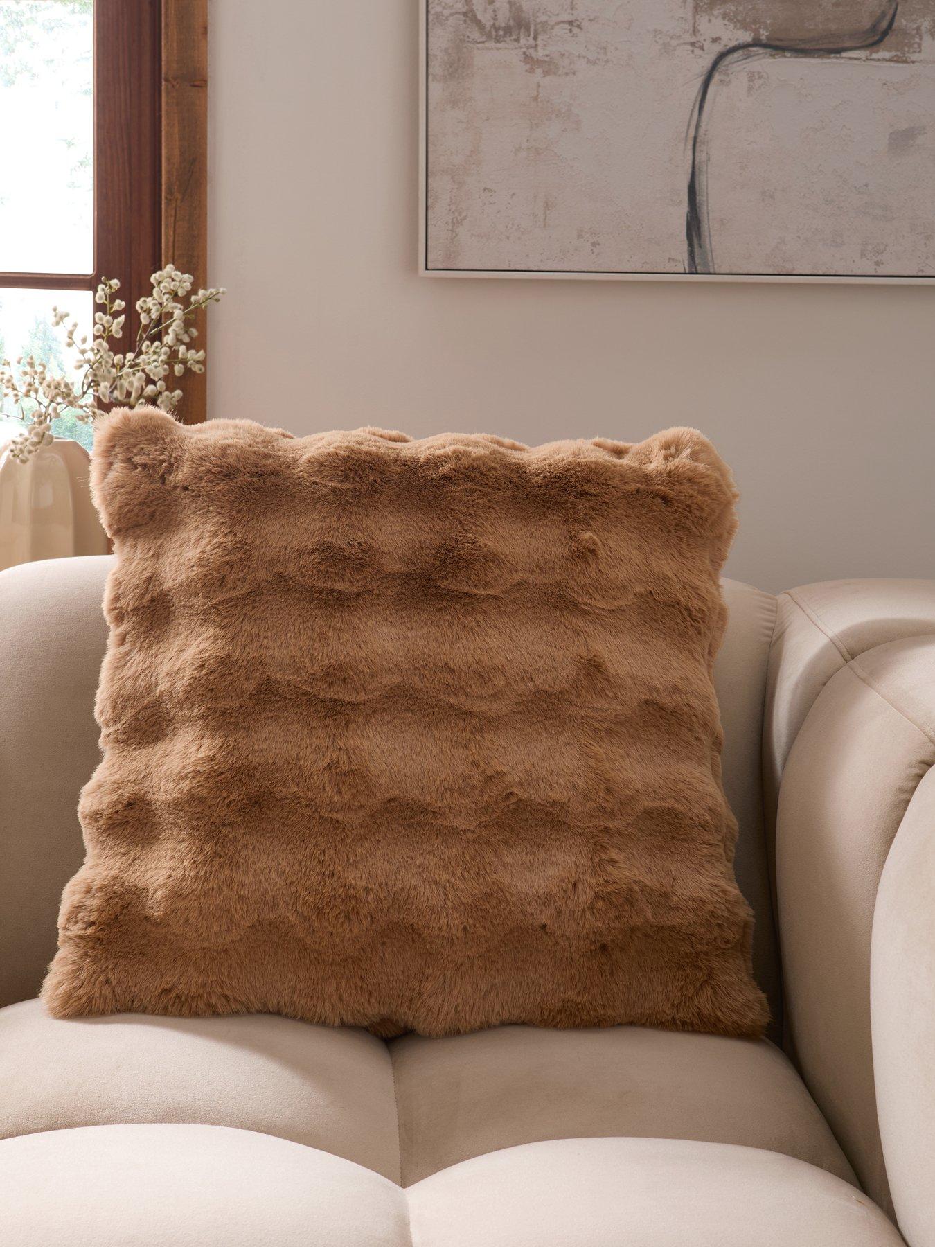 Image 1 of 7 of Michelle Keegan Home Tianna Faux Fur Large Cushion 50x50cm
