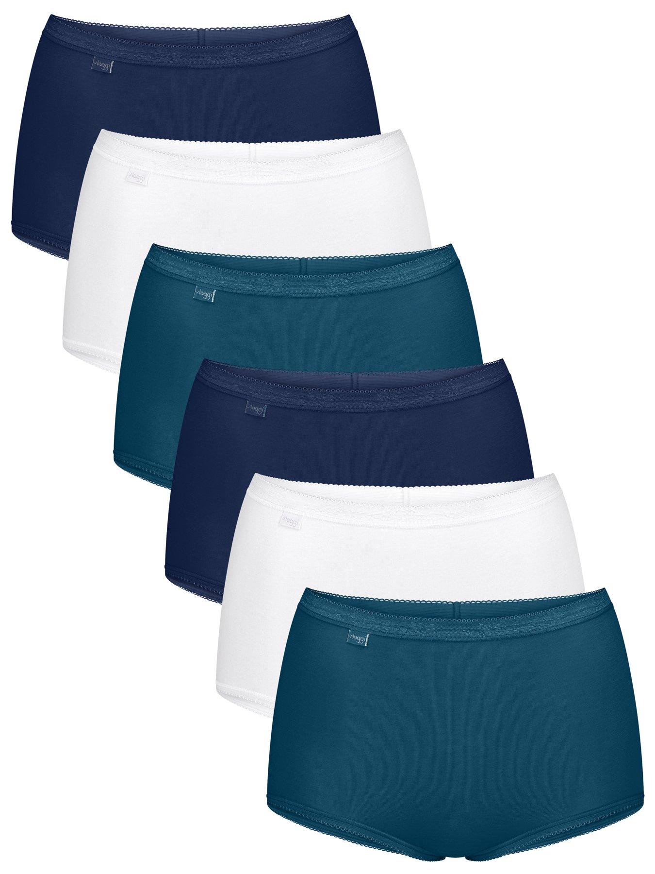 Image 1 of 6 of Sloggi Sloggi Basic 6 Pack Brief - Blue Combo